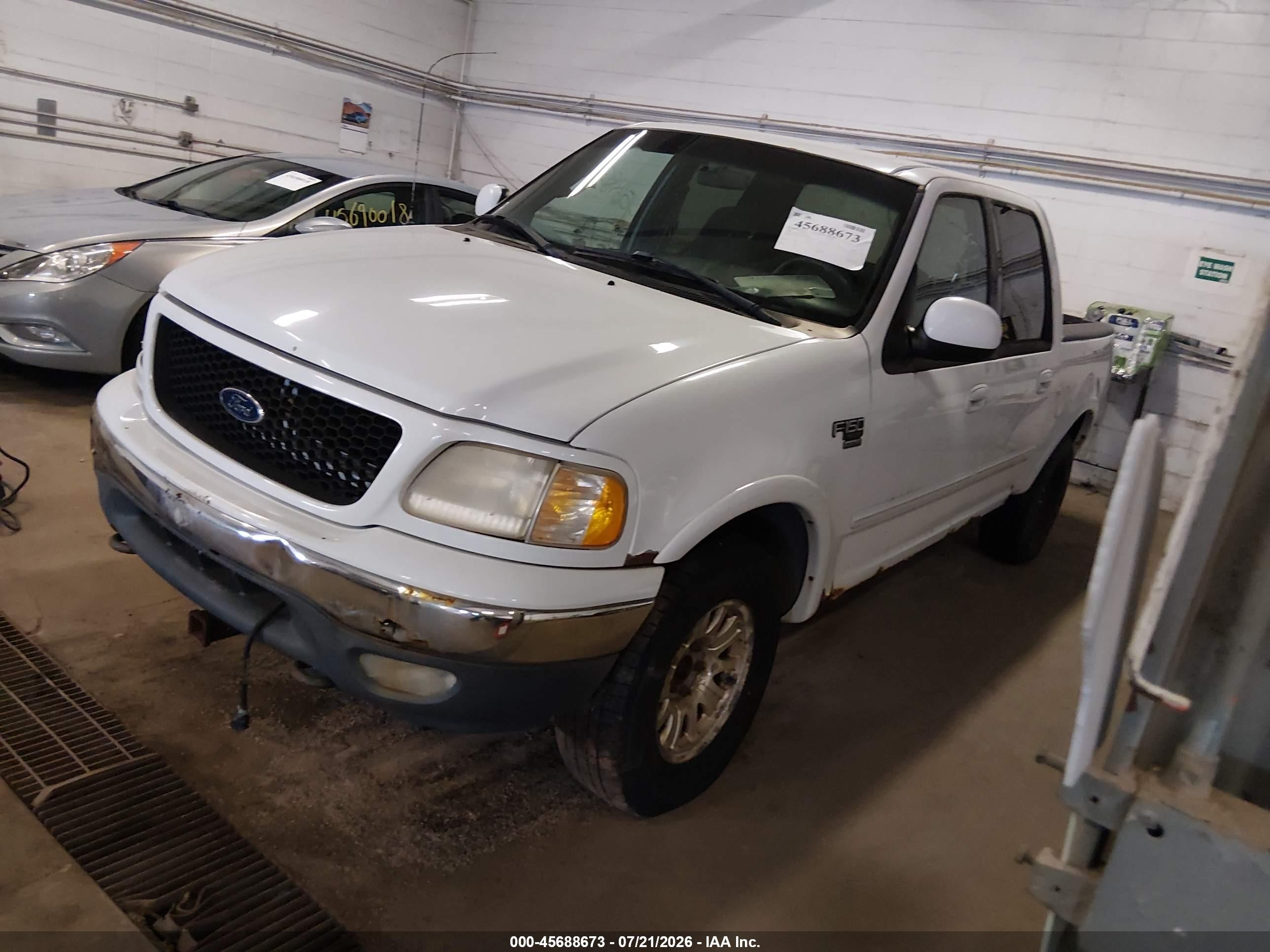 2001 Ford F-150 King Ranch Edition/lariat/xlt White vin: 1FTRW08L71KE65868