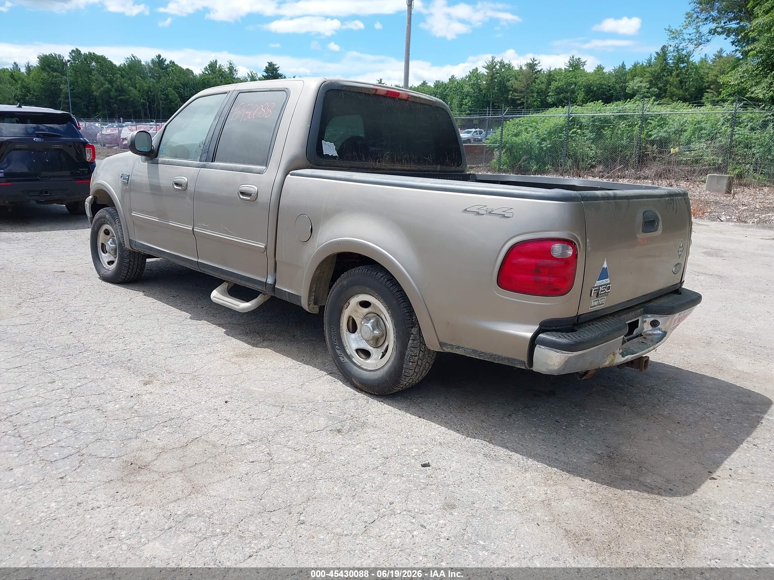 2001 Ford F-150 King Ranch Edition/lariat/xlt Tan vin: 1FTRW08L71KE87496