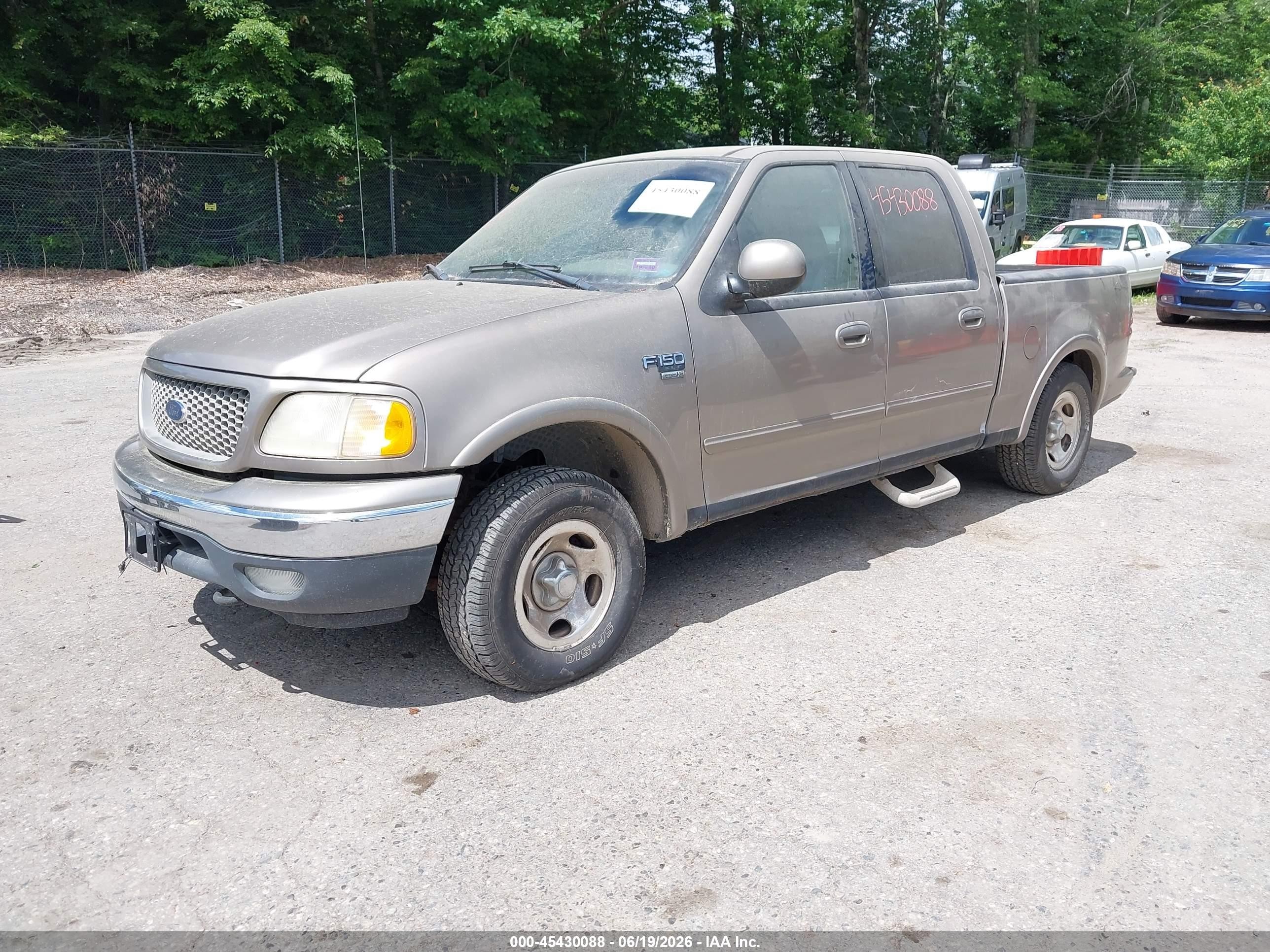 2001 Ford F-150 King Ranch Edition/lariat/xlt Tan vin: 1FTRW08L71KE87496