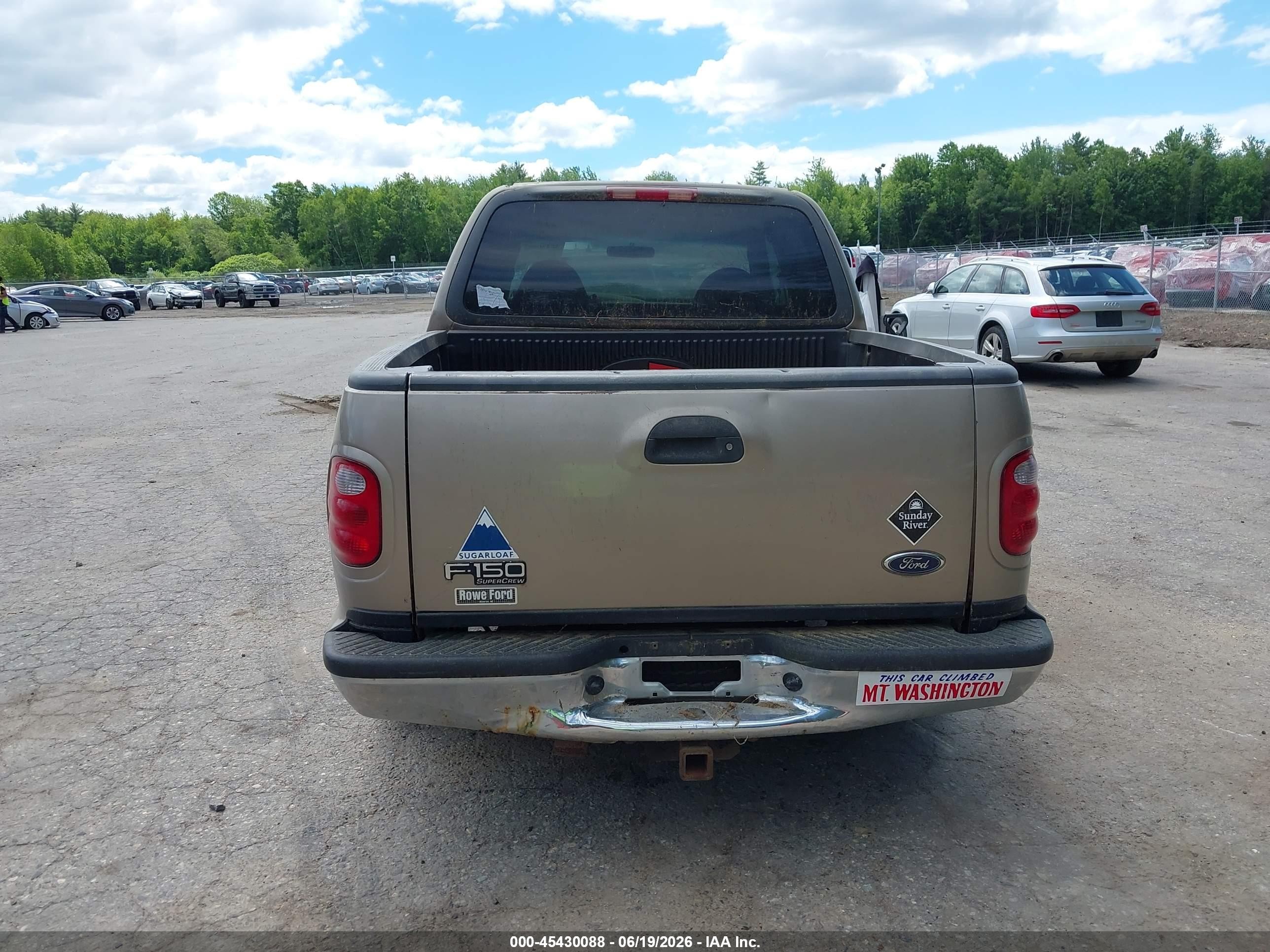 2001 Ford F-150 King Ranch Edition/lariat/xlt Tan vin: 1FTRW08L71KE87496