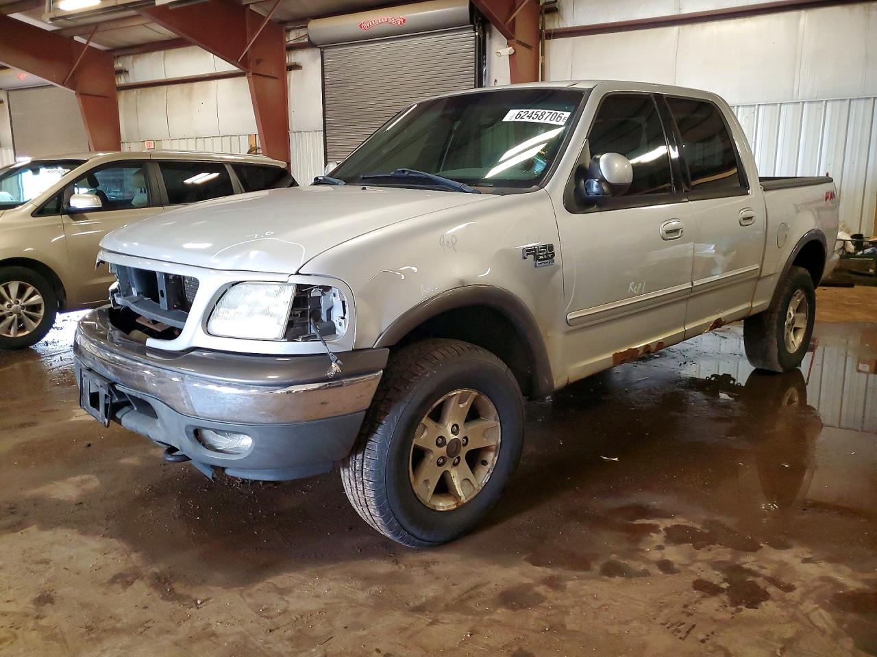 2002 Ford F150 Supercrew Silver vin: 1FTRW08L72KC57300
