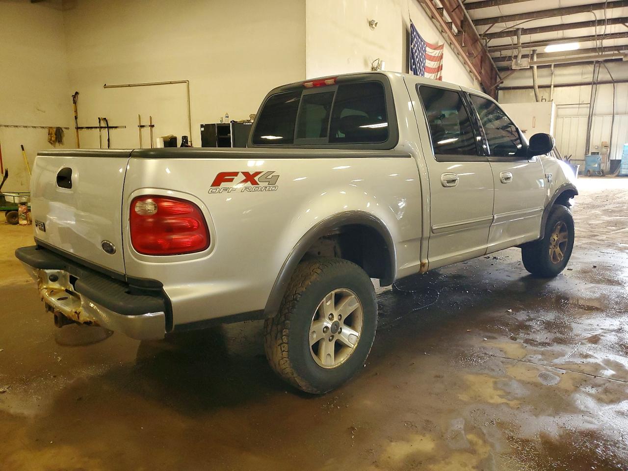 2002 Ford F150 Supercrew Silver vin: 1FTRW08L72KC57300