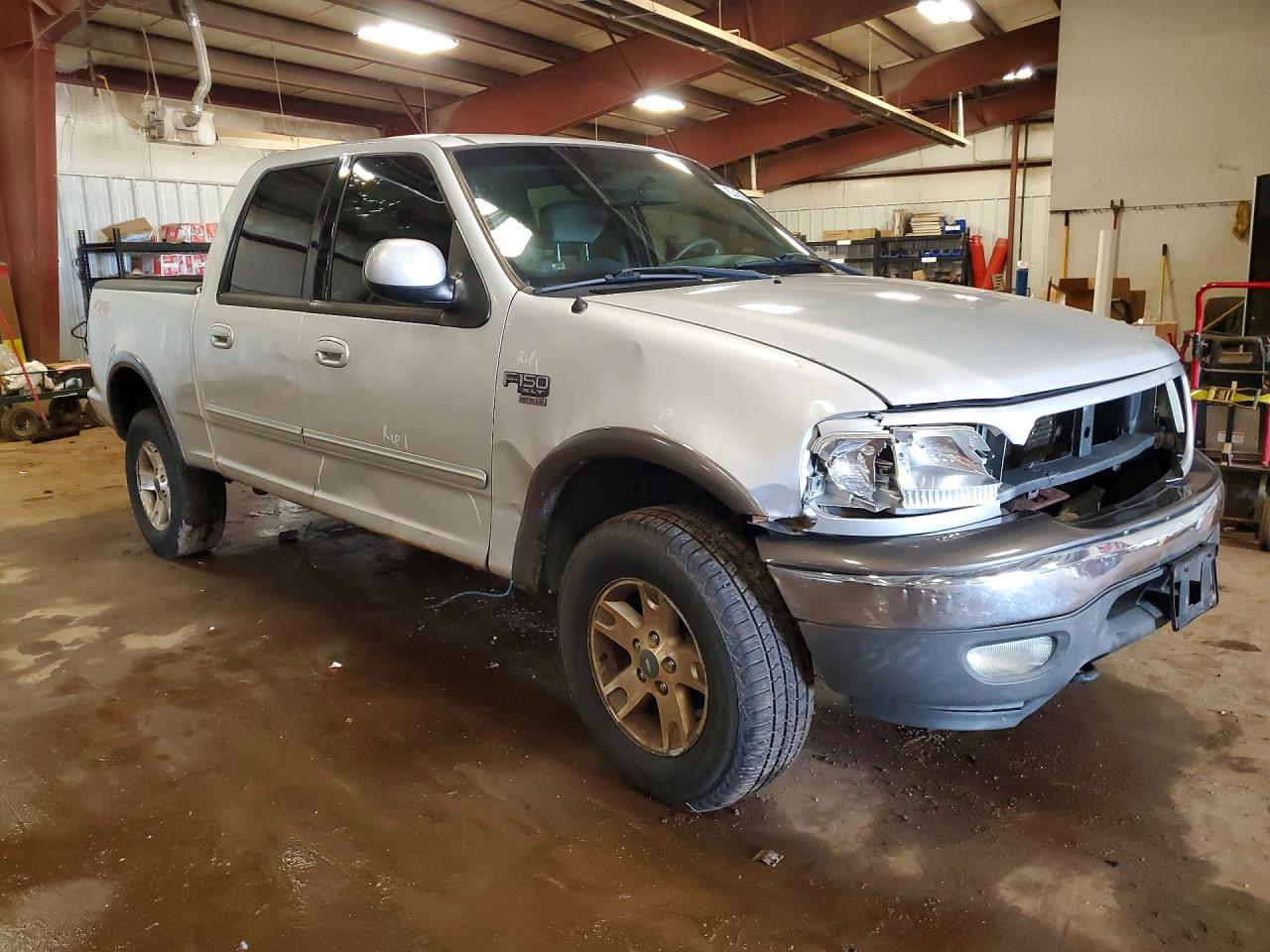 2002 Ford F150 Supercrew Silver vin: 1FTRW08L72KC57300