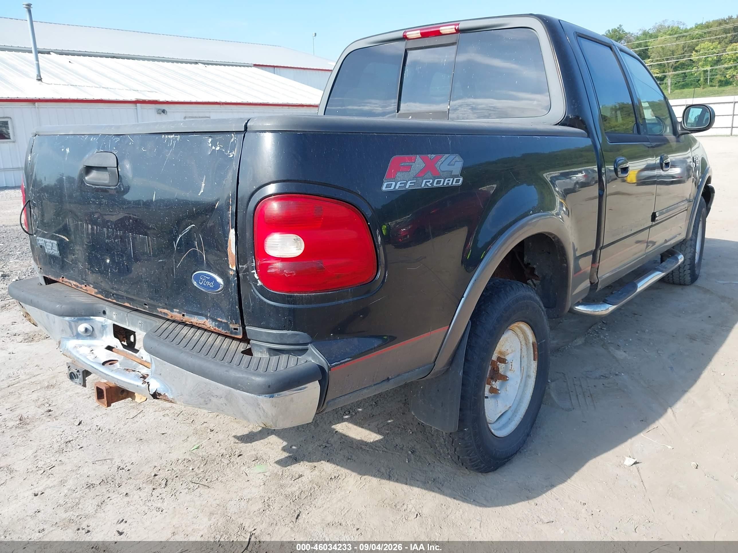 2002 Ford F-150 Lariat/xlt Черный vin: 1FTRW08L72KC89003