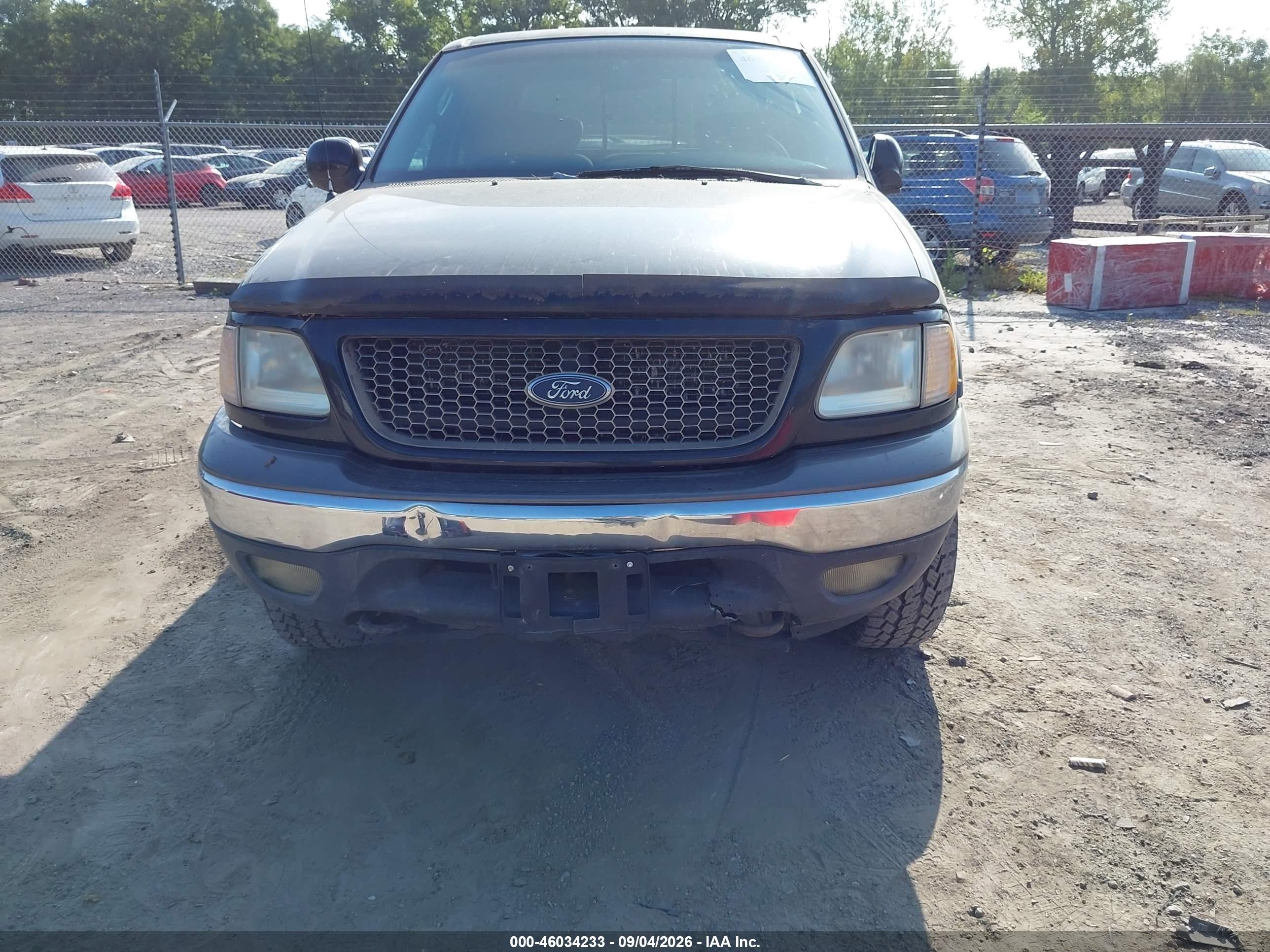 2002 Ford F-150 Lariat/xlt Черный vin: 1FTRW08L72KC89003