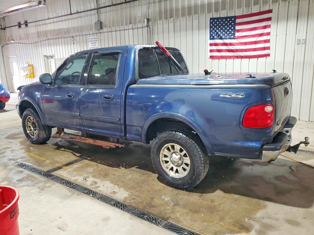2002 Ford F150 Supercrew Blue vin: 1FTRW08L72KE17191