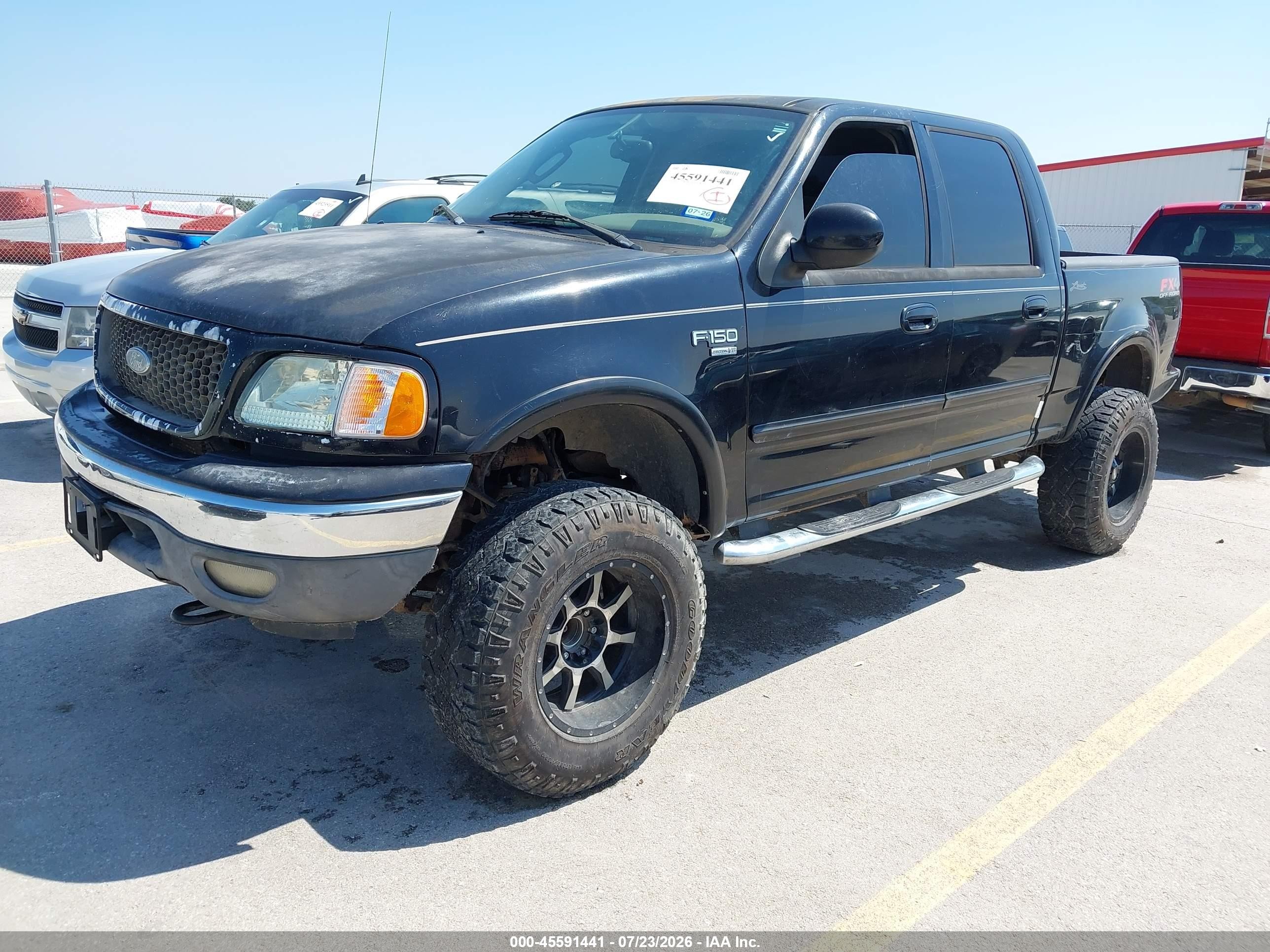 2003 Ford F-150 Lariat/xlt Black vin: 1FTRW08L73KC91058