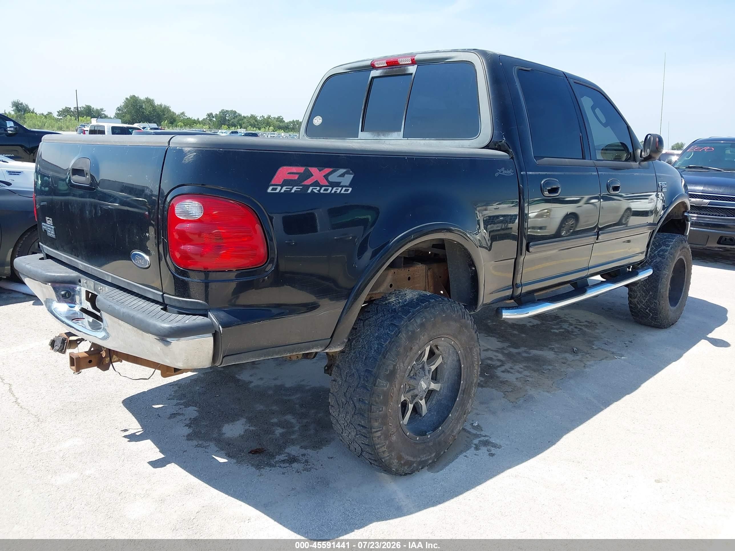2003 Ford F-150 Lariat/xlt Black vin: 1FTRW08L73KC91058