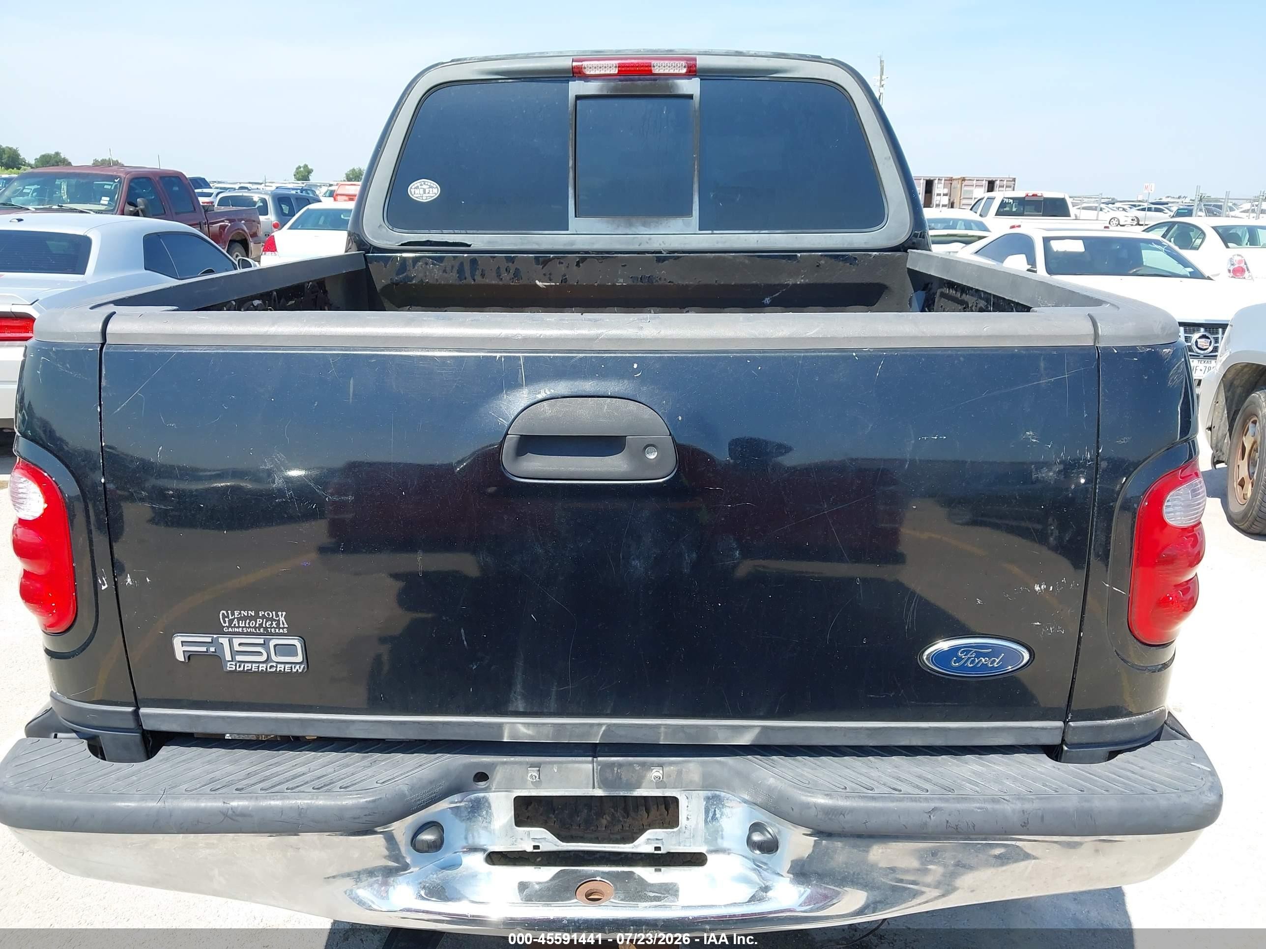 2003 Ford F-150 Lariat/xlt Black vin: 1FTRW08L73KC91058