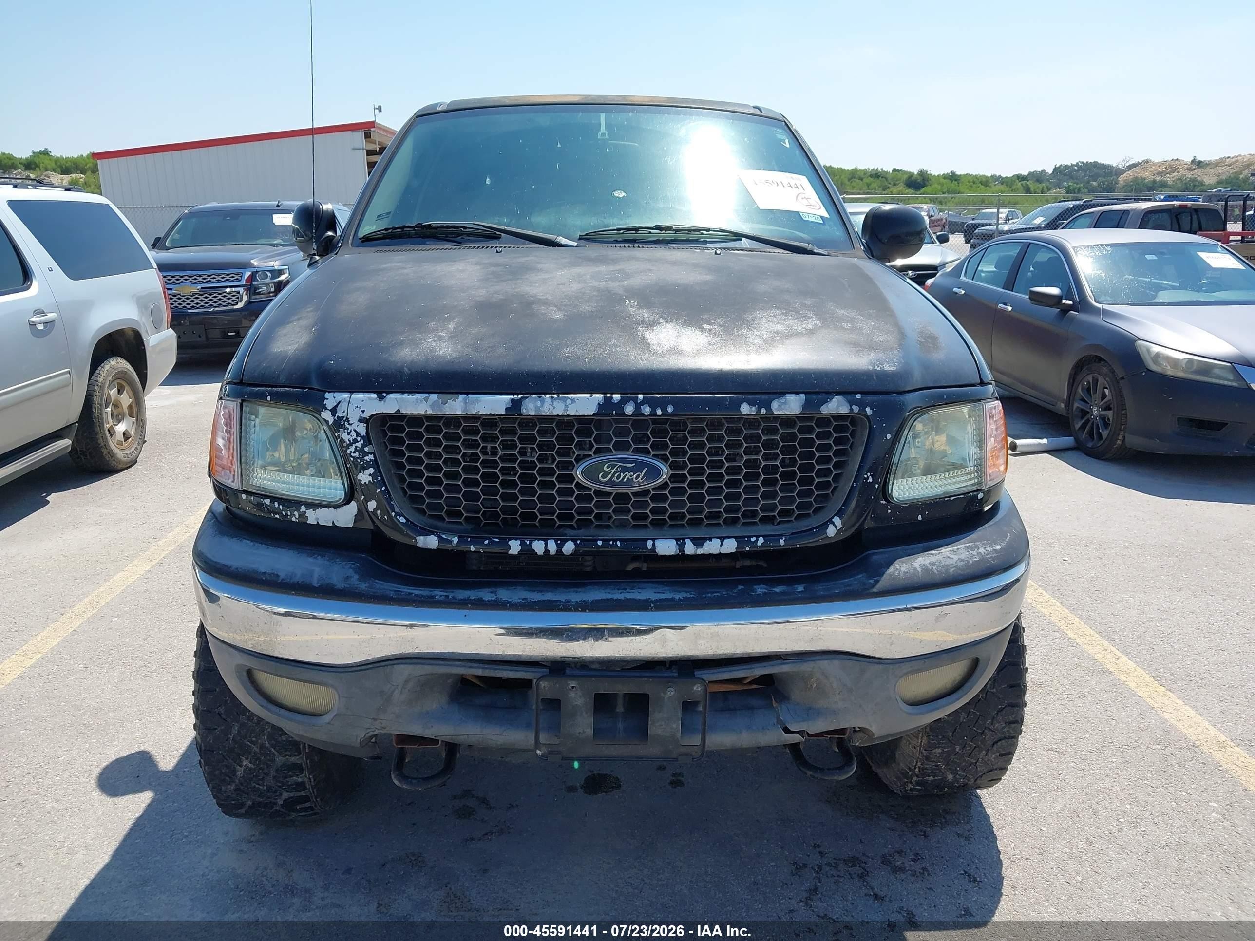 2003 Ford F-150 Lariat/xlt Black vin: 1FTRW08L73KC91058