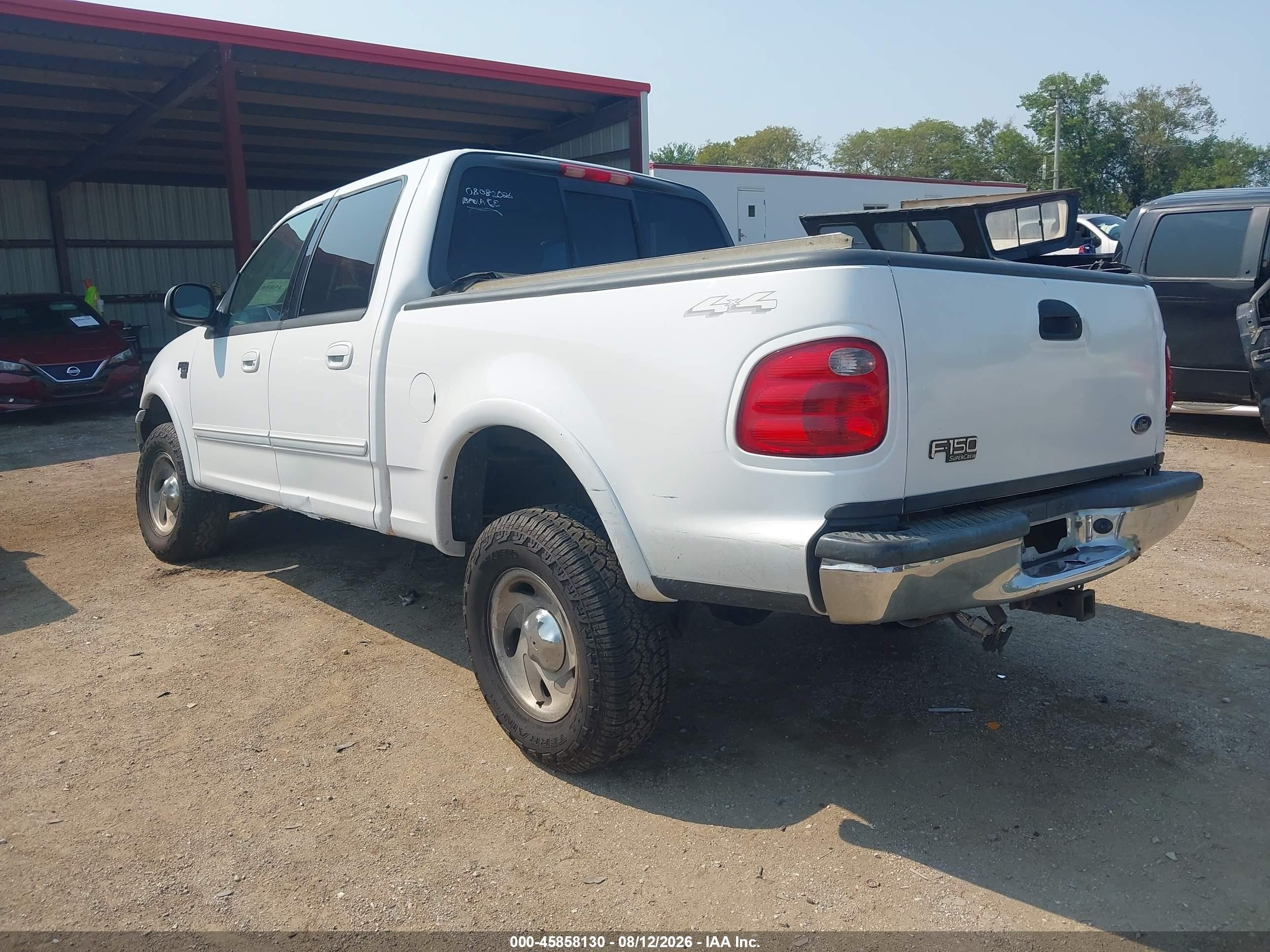 2003 Ford F-150 Lariat/xlt White vin: 1FTRW08L73KD82511