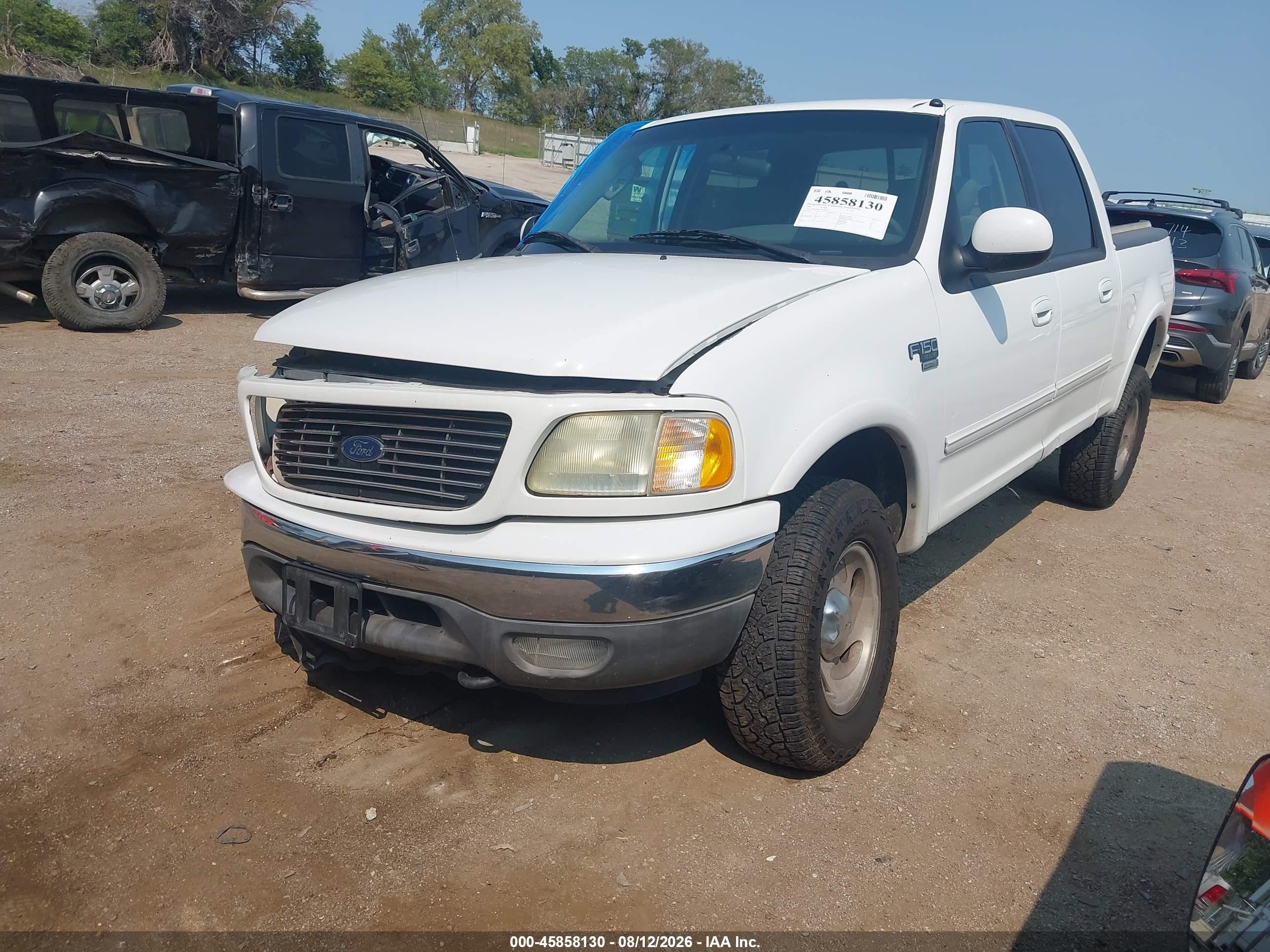 2003 Ford F-150 Lariat/xlt White vin: 1FTRW08L73KD82511