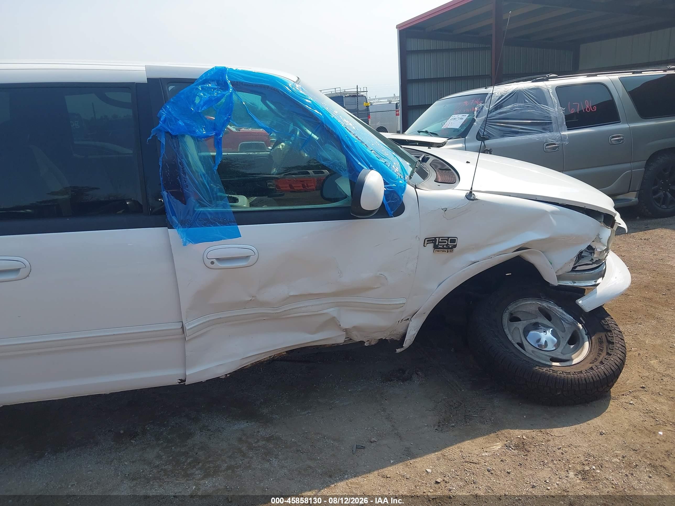 2003 Ford F-150 Lariat/xlt White vin: 1FTRW08L73KD82511