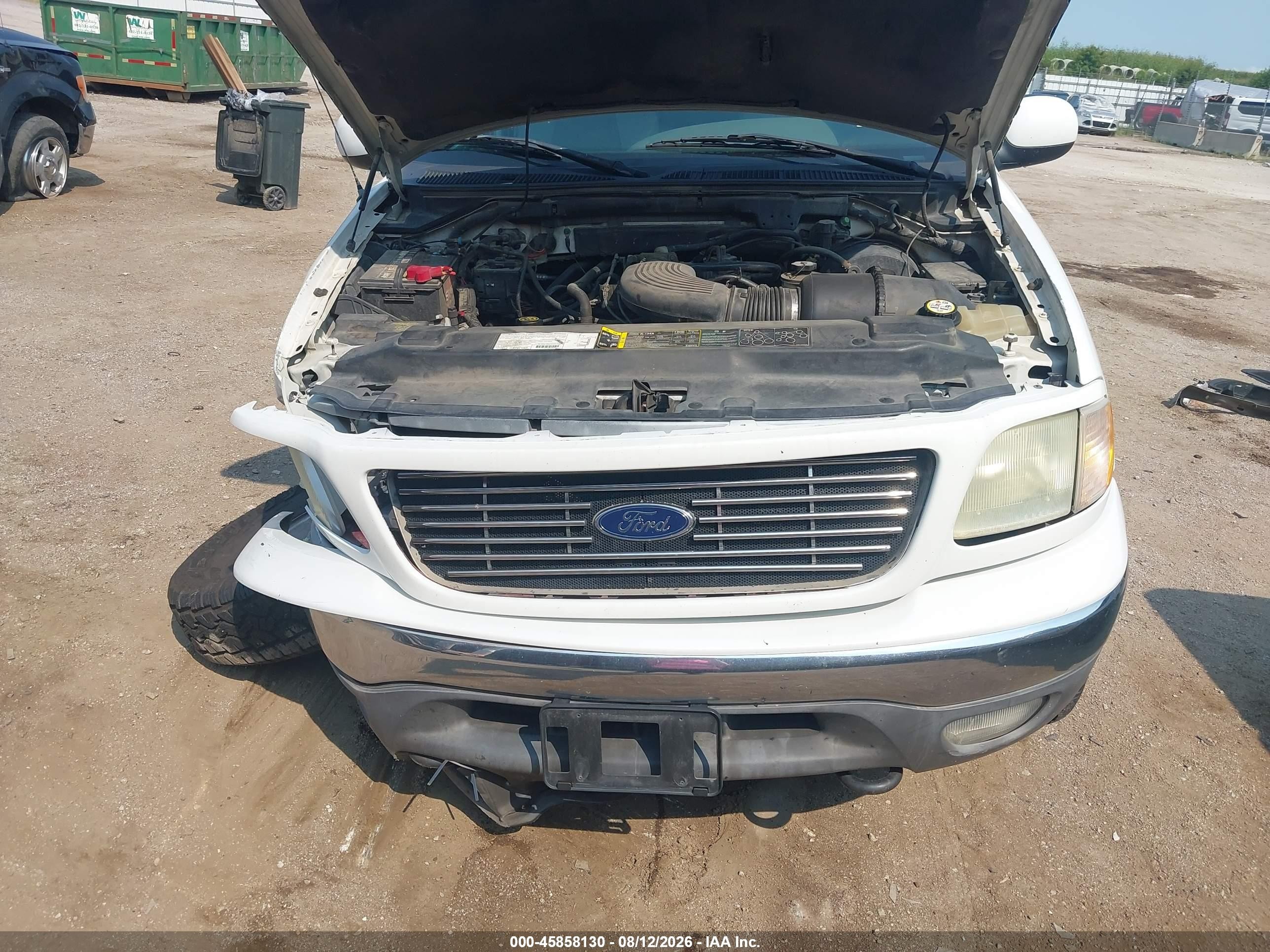 2003 Ford F-150 Lariat/xlt White vin: 1FTRW08L73KD82511