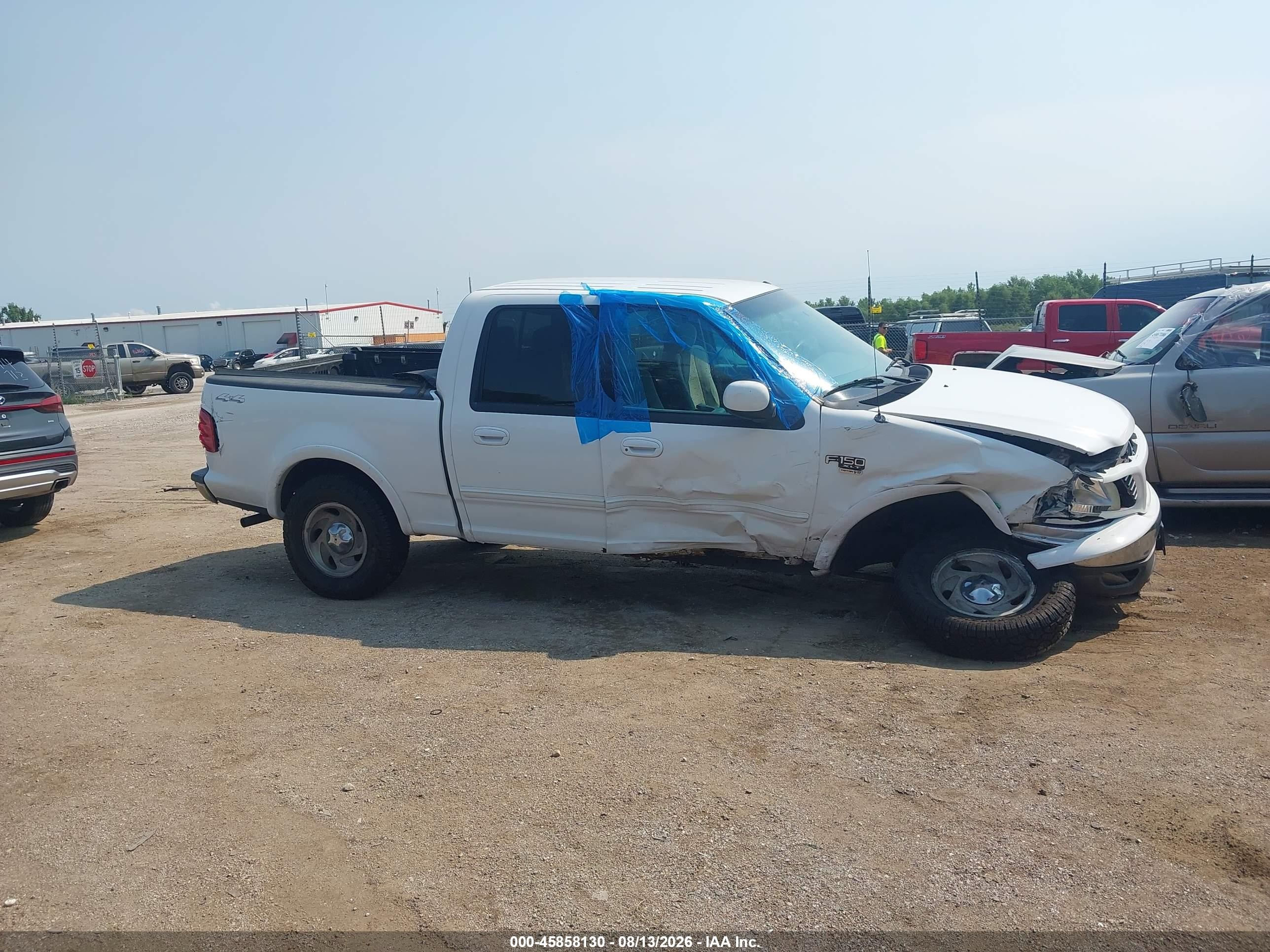 2003 Ford F-150 Lariat/xlt White vin: 1FTRW08L73KD82511