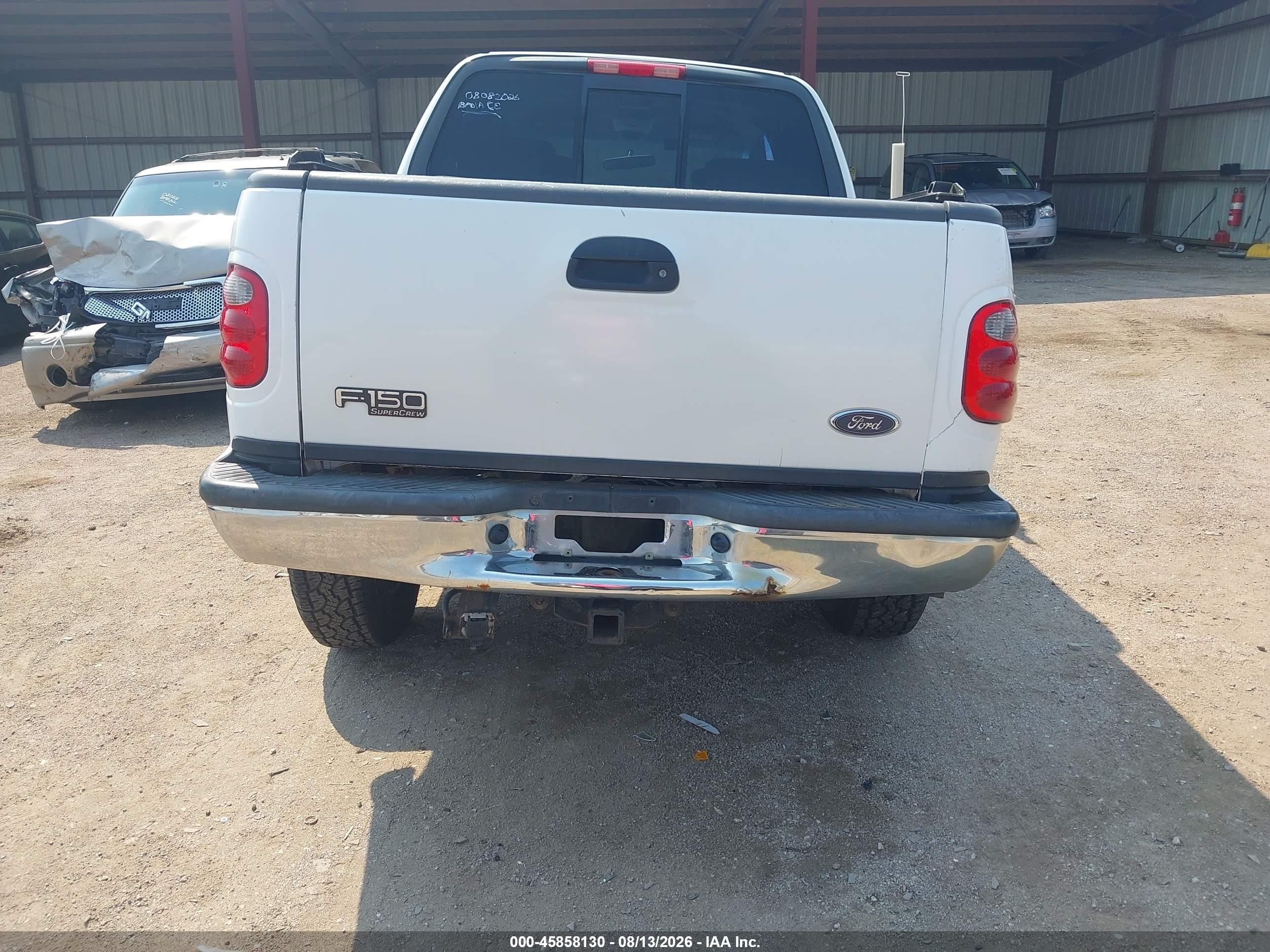 2003 Ford F-150 Lariat/xlt White vin: 1FTRW08L73KD82511
