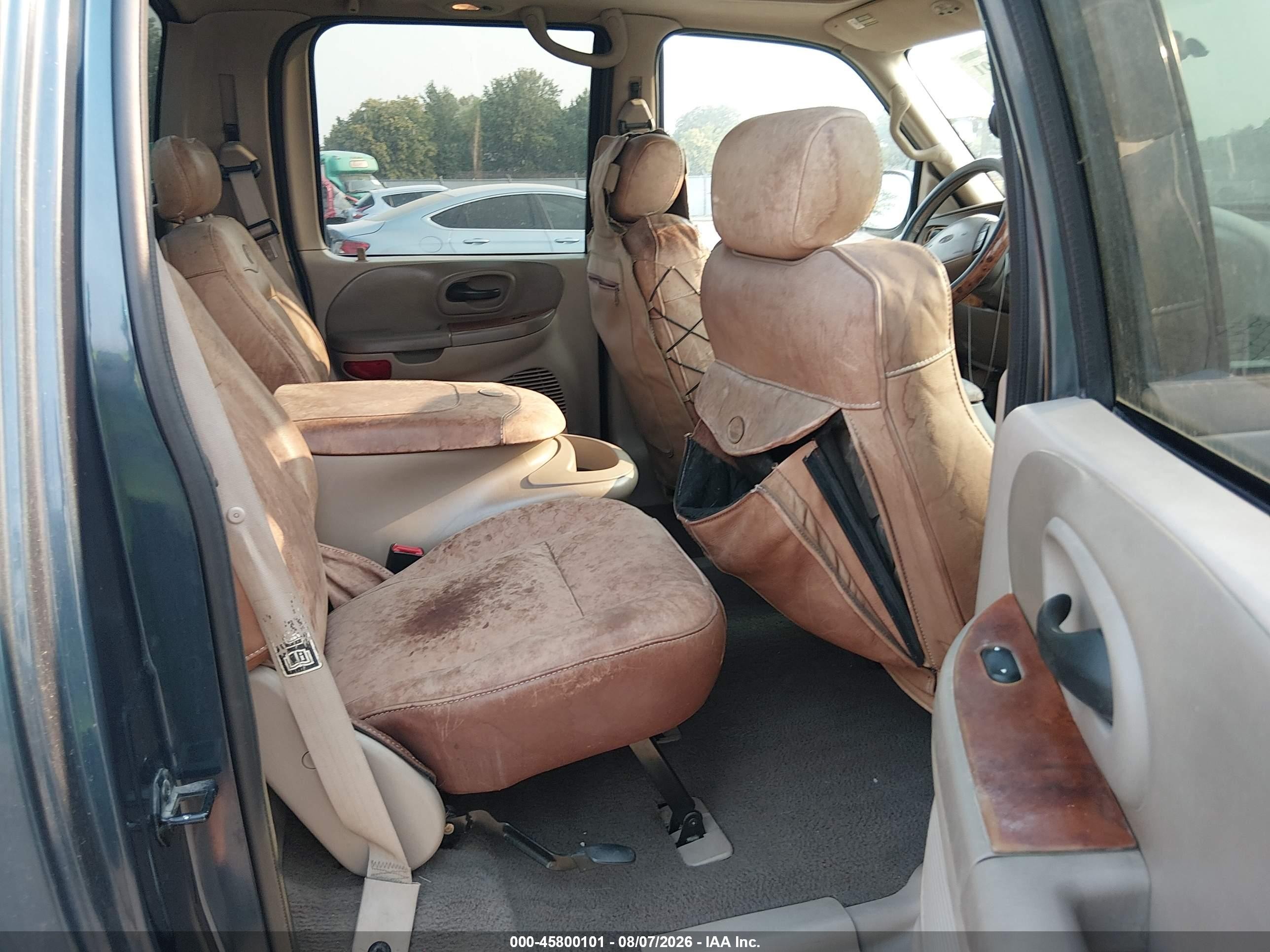 2001 Ford F-150 King Ranch Edition/lariat/xlt Blue vin: 1FTRW08L81KA05652