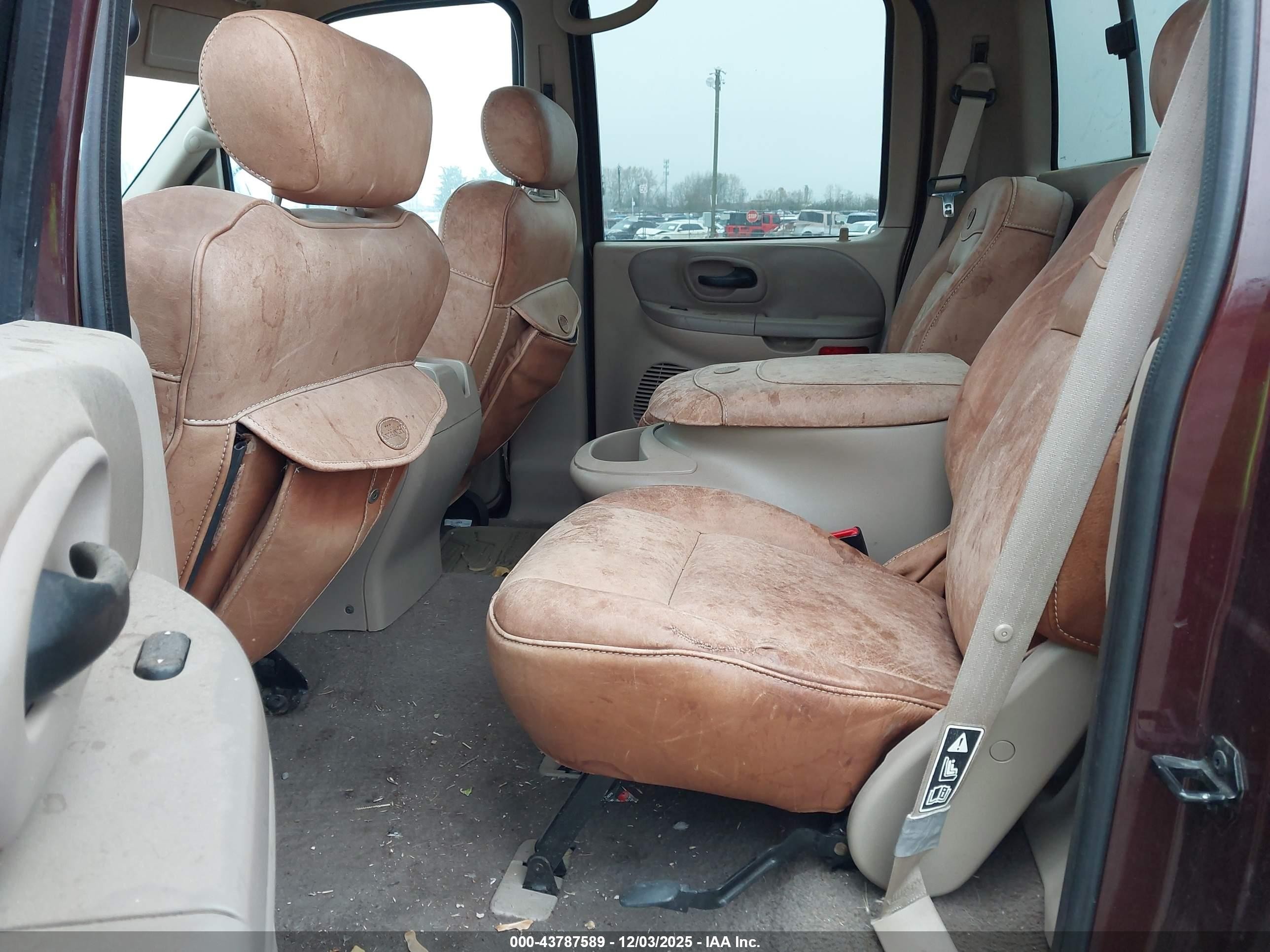 2001 Ford F-150 Supercrew King Ranch/lariat/xlt Maroon vin: 1FTRW08L81KA22824