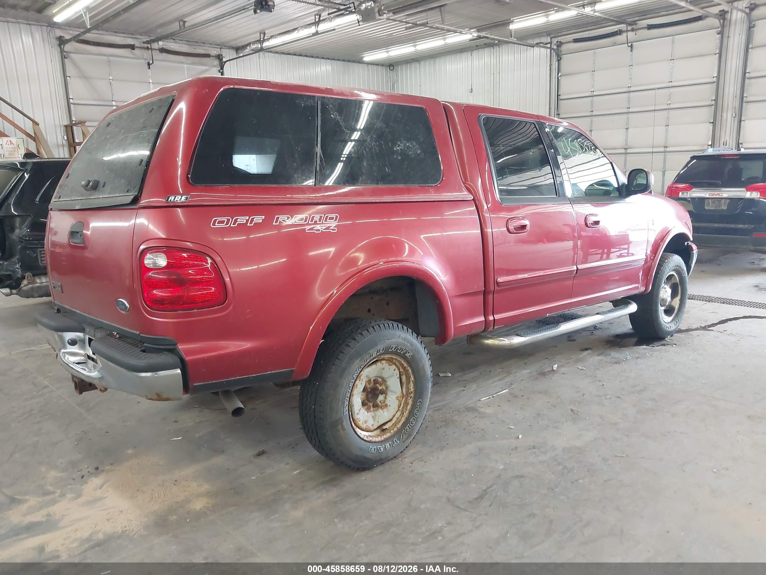 2001 Ford F-150 King Ranch Edition/lariat/xlt Красный vin: 1FTRW08L81KA86331