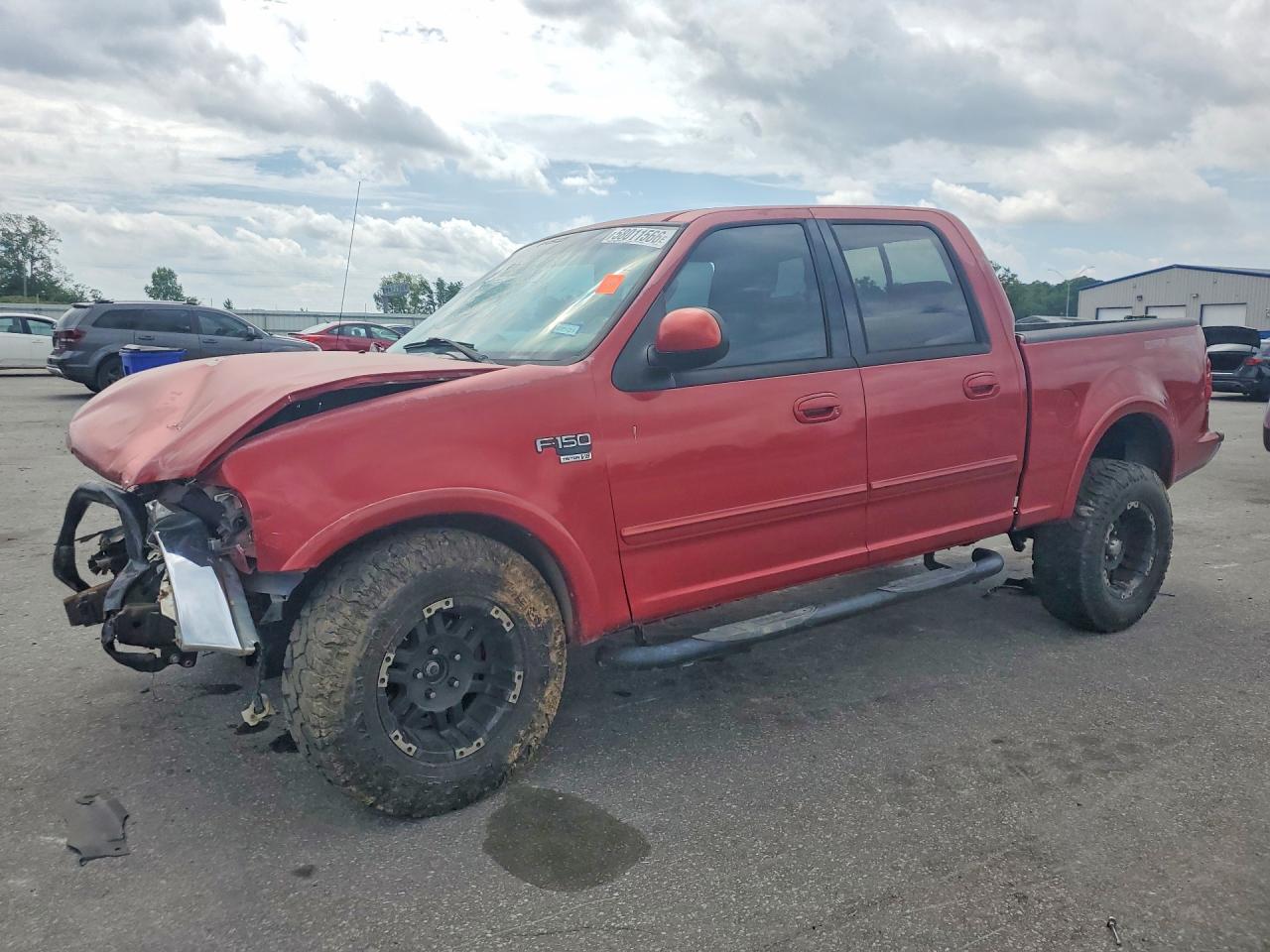 2001 Ford F150 Supercrew Red vin: 1FTRW08L81KB57348