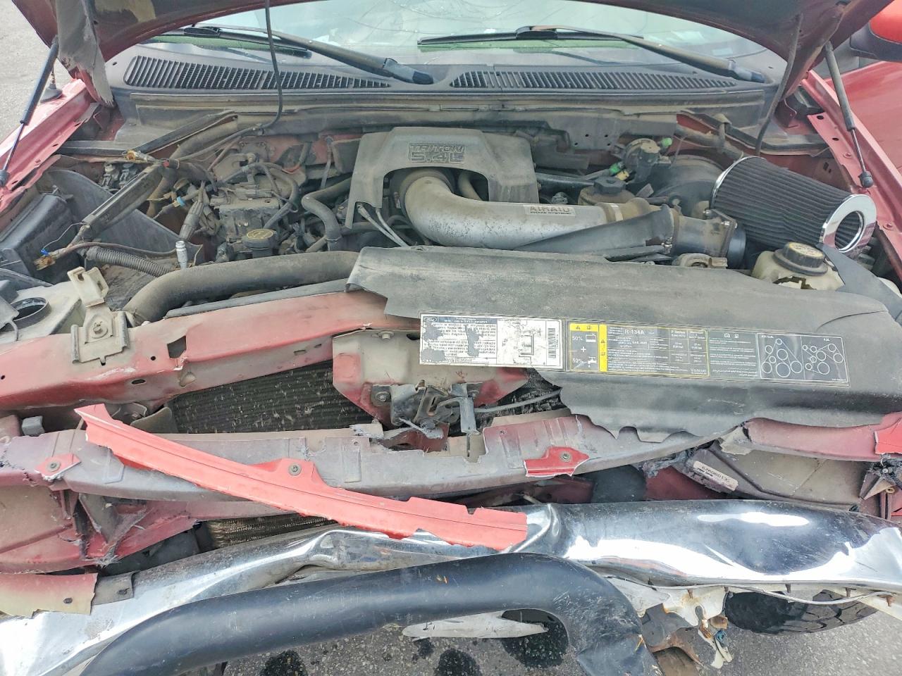 2001 Ford F150 Supercrew Red vin: 1FTRW08L81KB57348