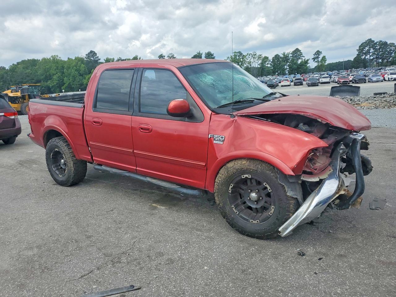 2001 Ford F150 Supercrew Red vin: 1FTRW08L81KB57348