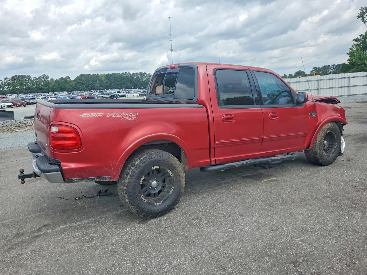 2001 Ford F150 Supercrew Red vin: 1FTRW08L81KB57348