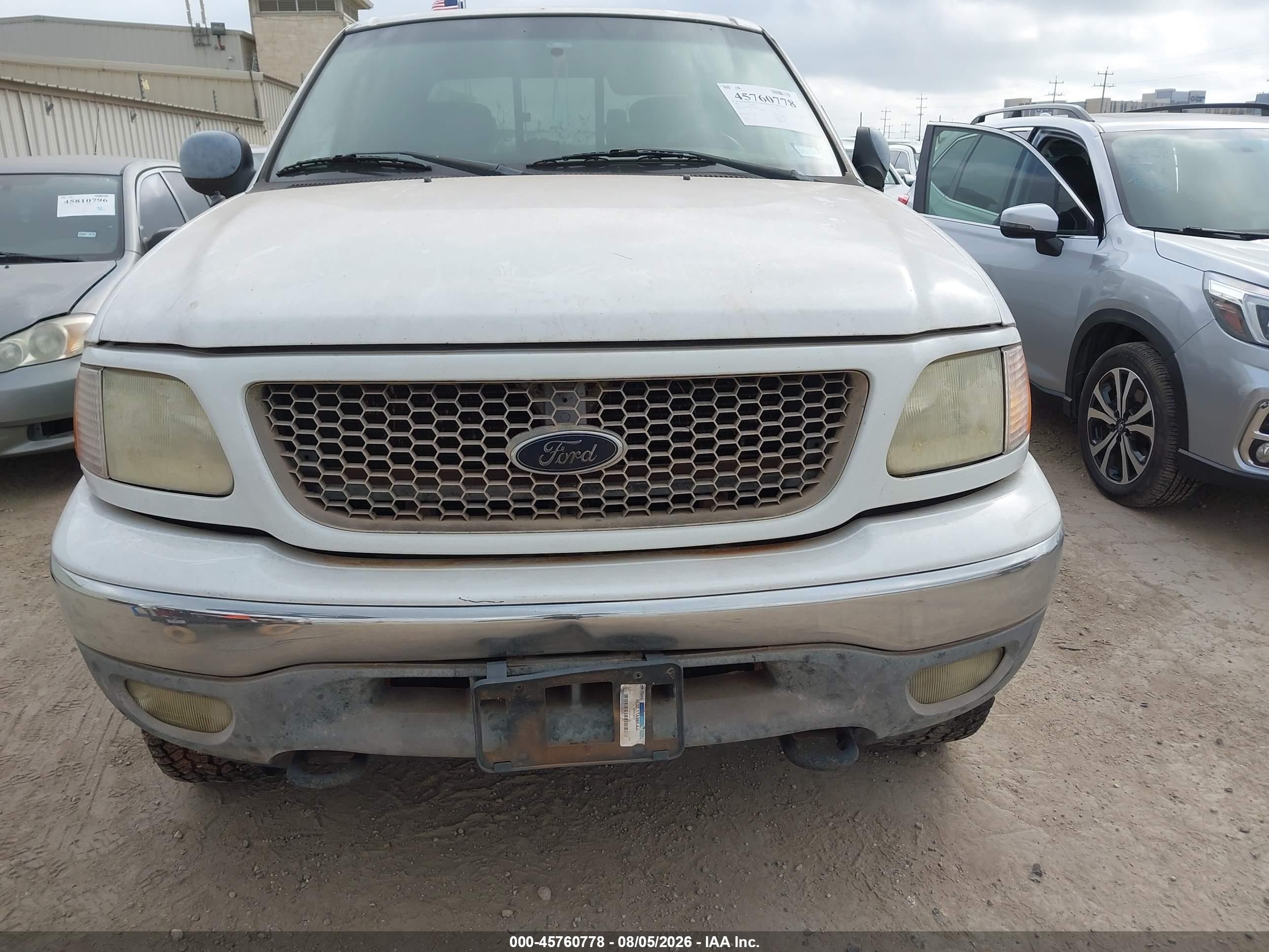 2001 Ford F-150 King Ranch Edition/lariat/xlt White vin: 1FTRW08L81KC27267