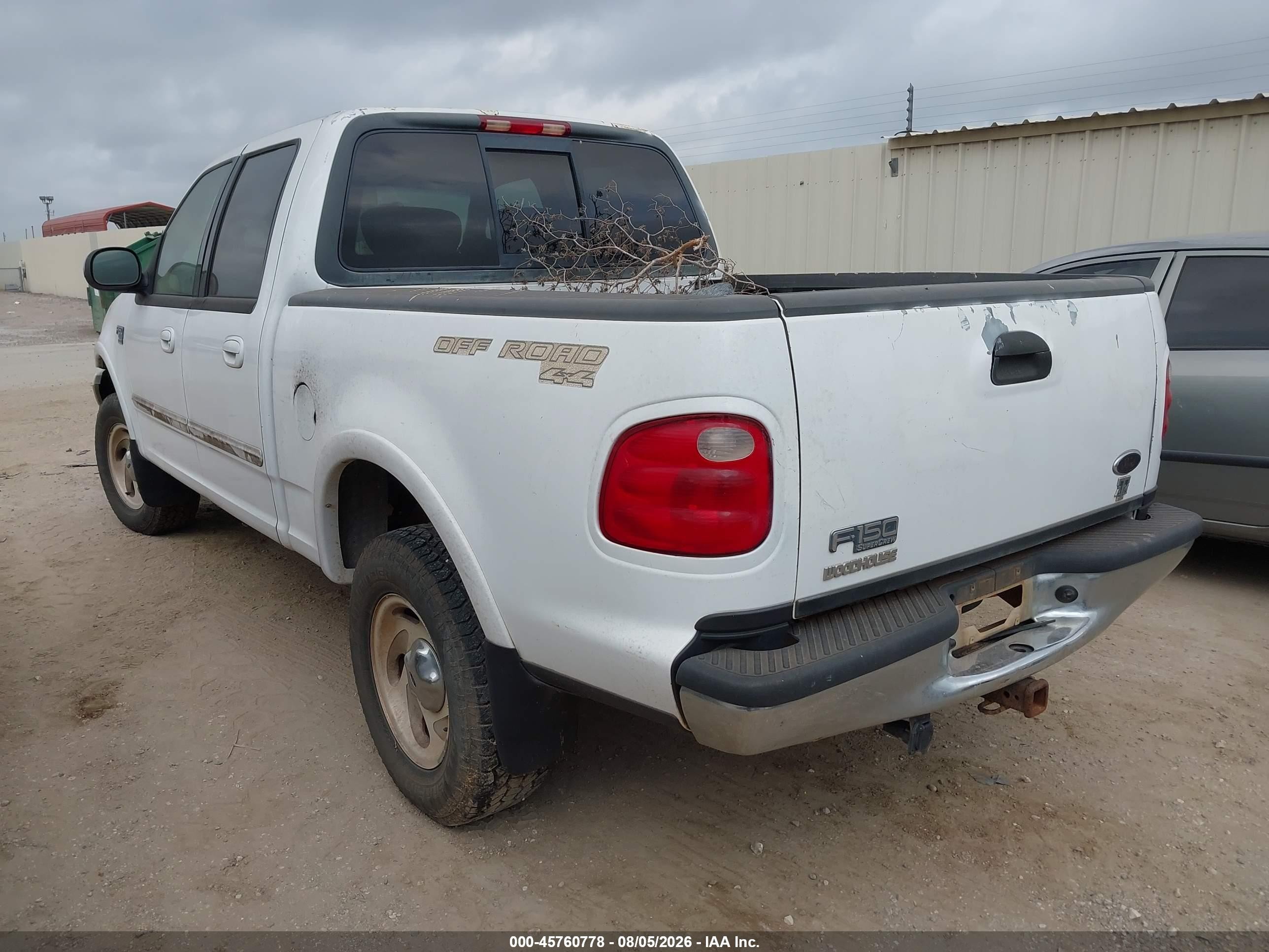 2001 Ford F-150 King Ranch Edition/lariat/xlt White vin: 1FTRW08L81KC27267