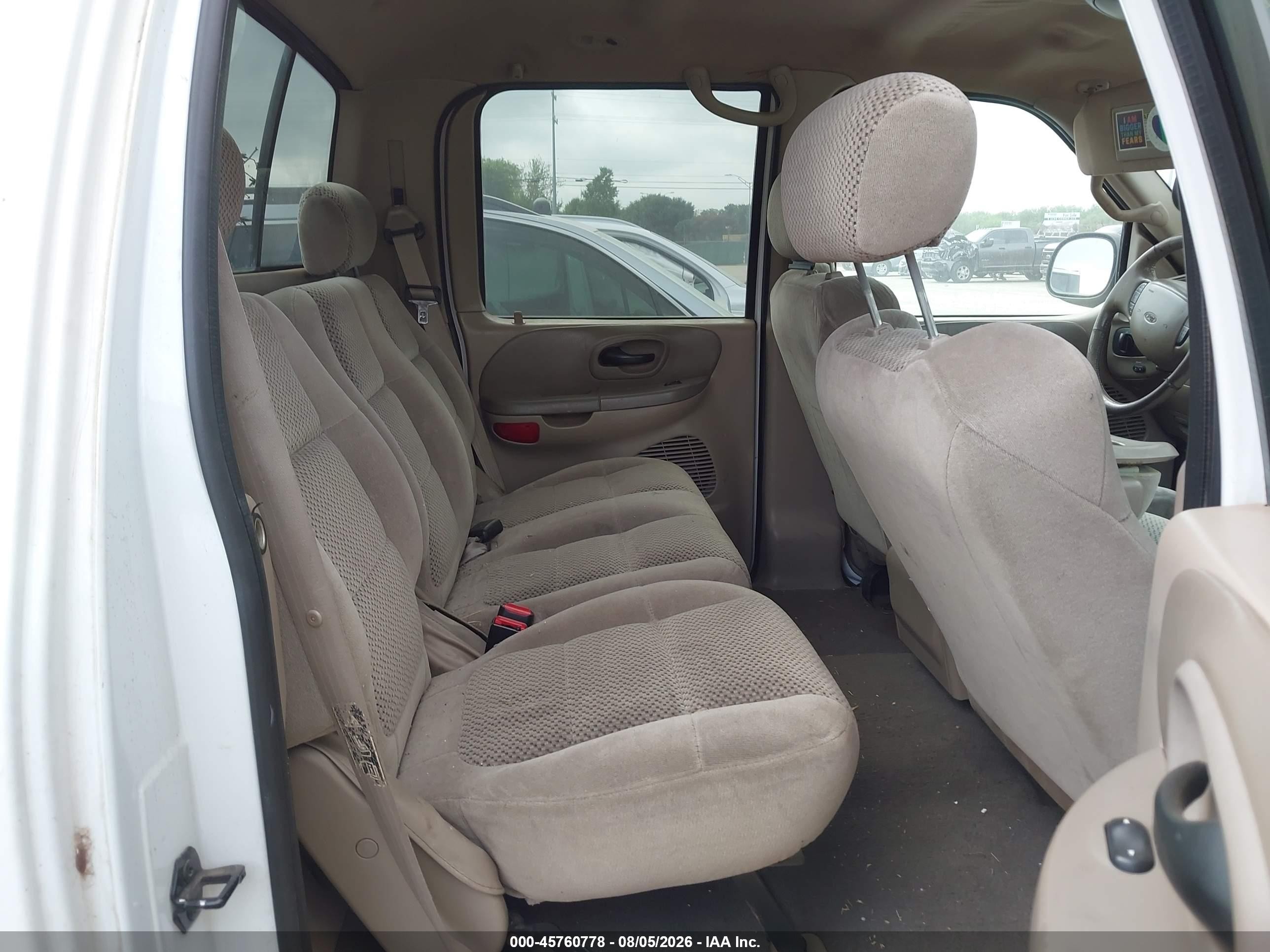 2001 Ford F-150 King Ranch Edition/lariat/xlt White vin: 1FTRW08L81KC27267