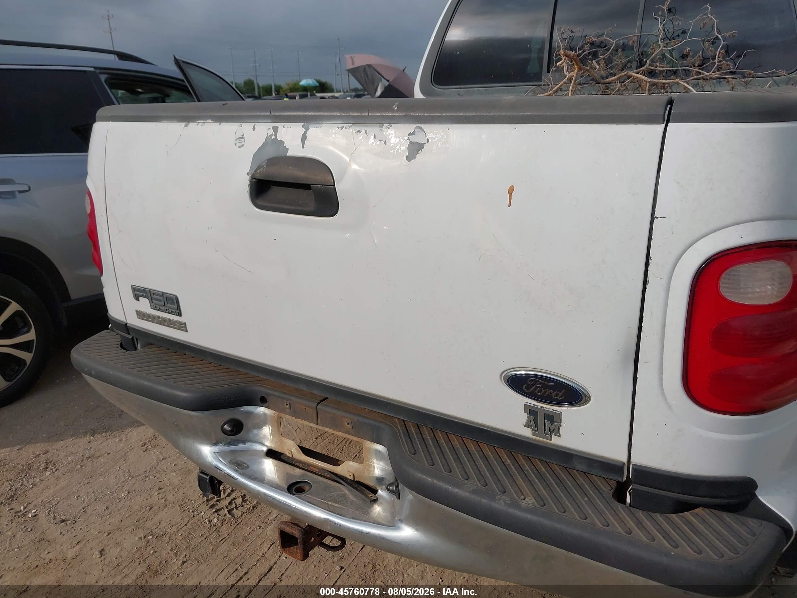 2001 Ford F-150 King Ranch Edition/lariat/xlt White vin: 1FTRW08L81KC27267
