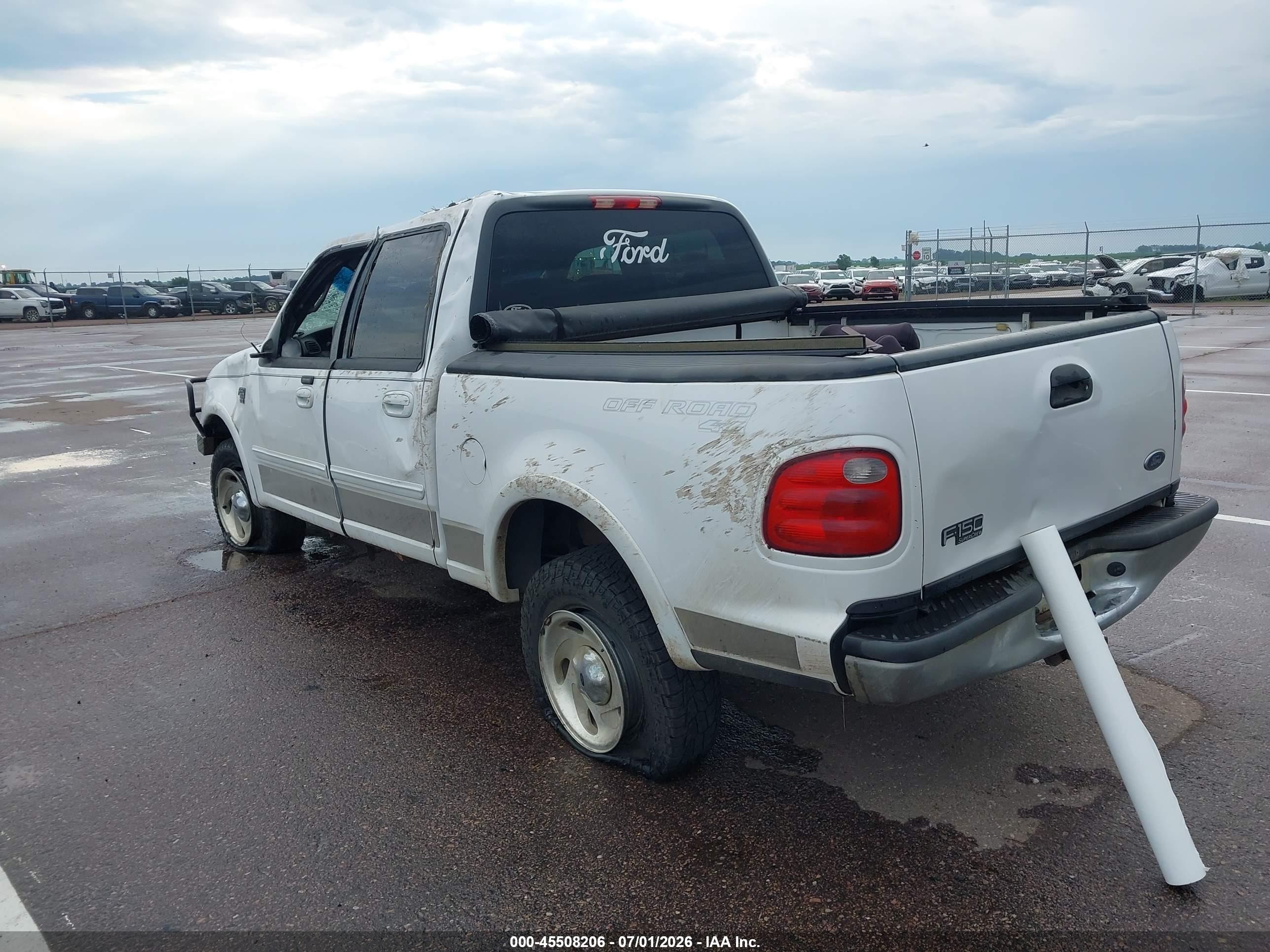 2001 Ford F-150 King Ranch Edition/lariat/xlt White vin: 1FTRW08L81KC49611