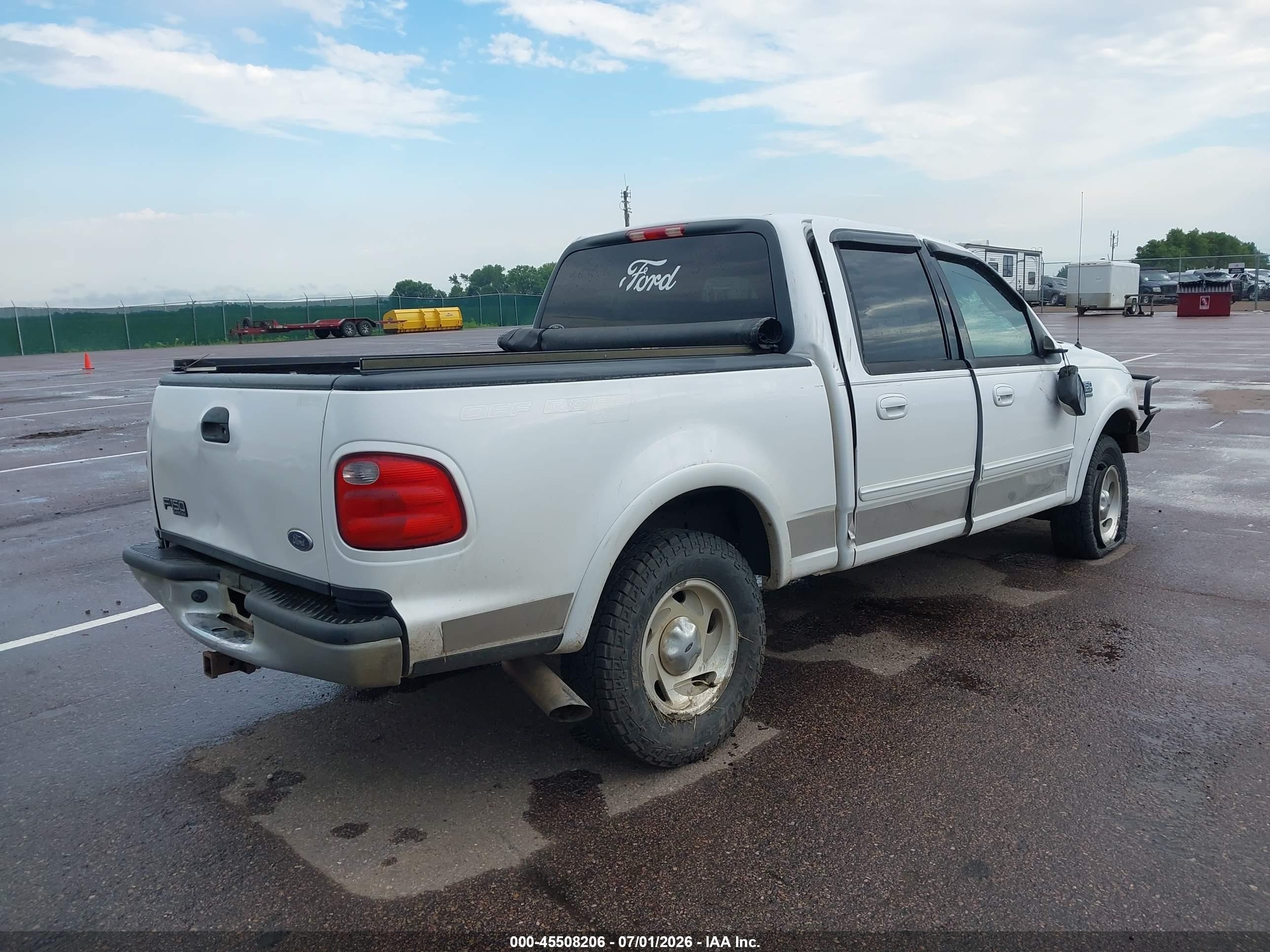 2001 Ford F-150 King Ranch Edition/lariat/xlt White vin: 1FTRW08L81KC49611