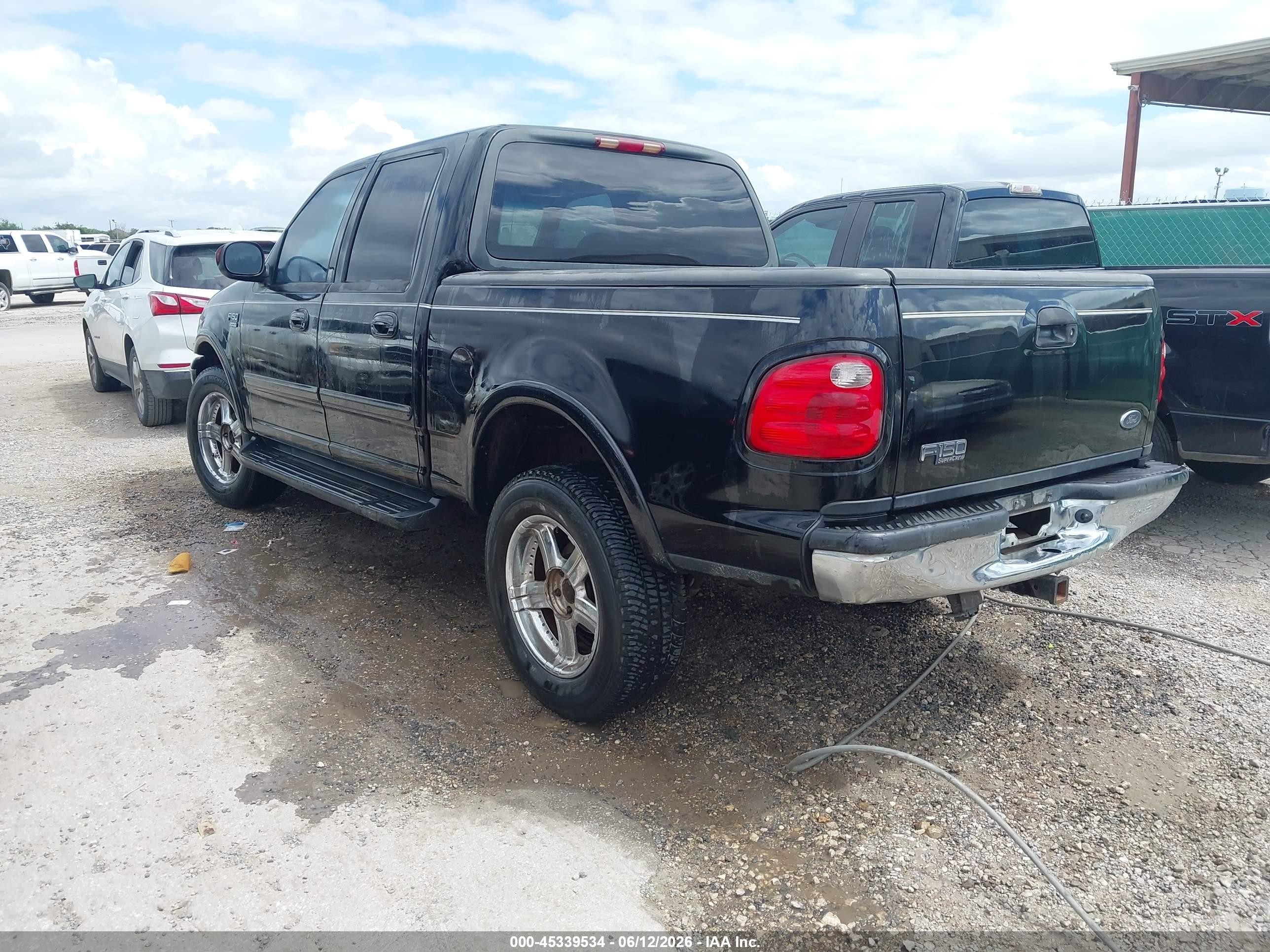 2001 Ford F-150 King Ranch Edition/lariat/xlt Black vin: 1FTRW08L81KE19658