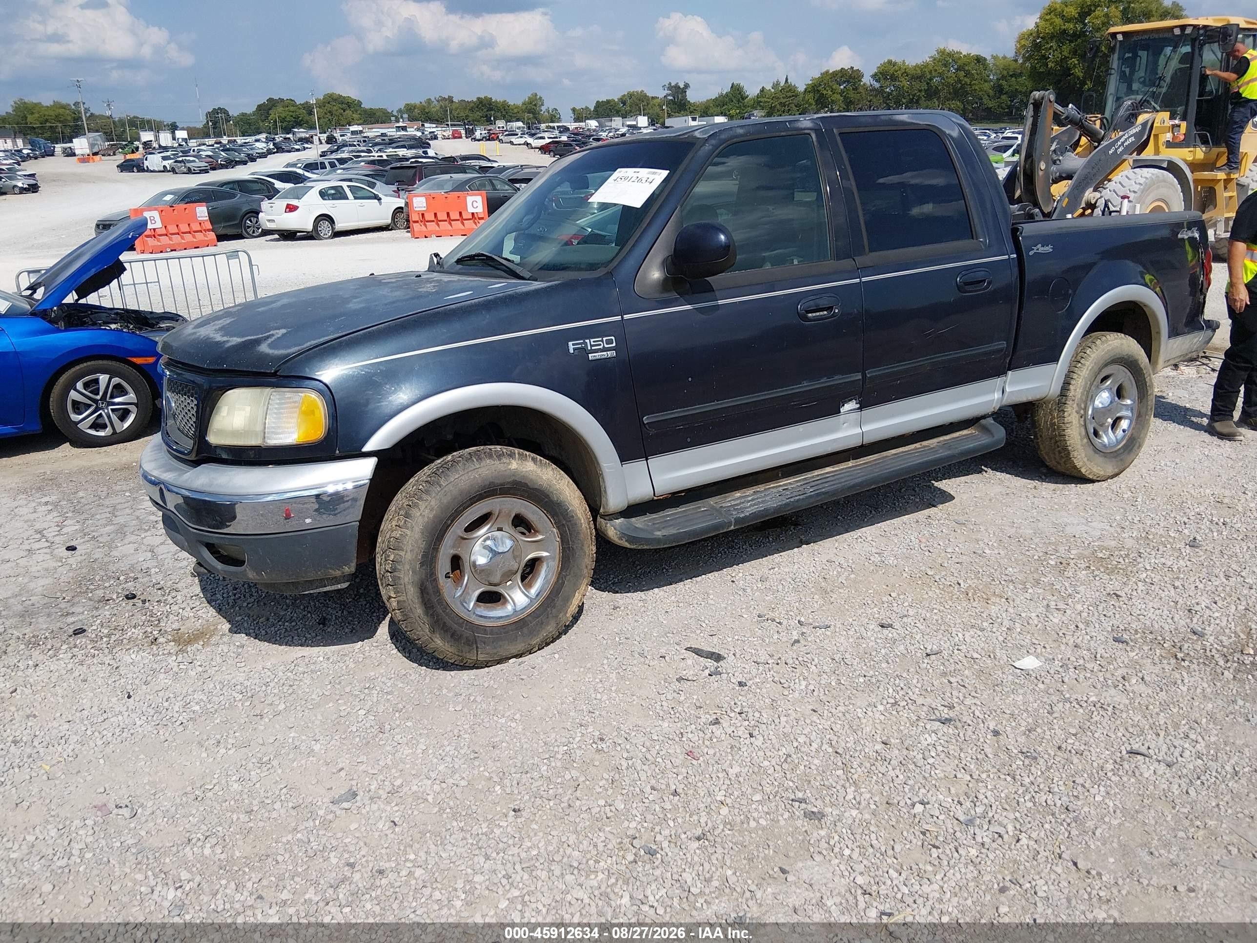 2001 Ford F-150 King Ranch Edition/lariat/xlt Blue vin: 1FTRW08L81KF96016