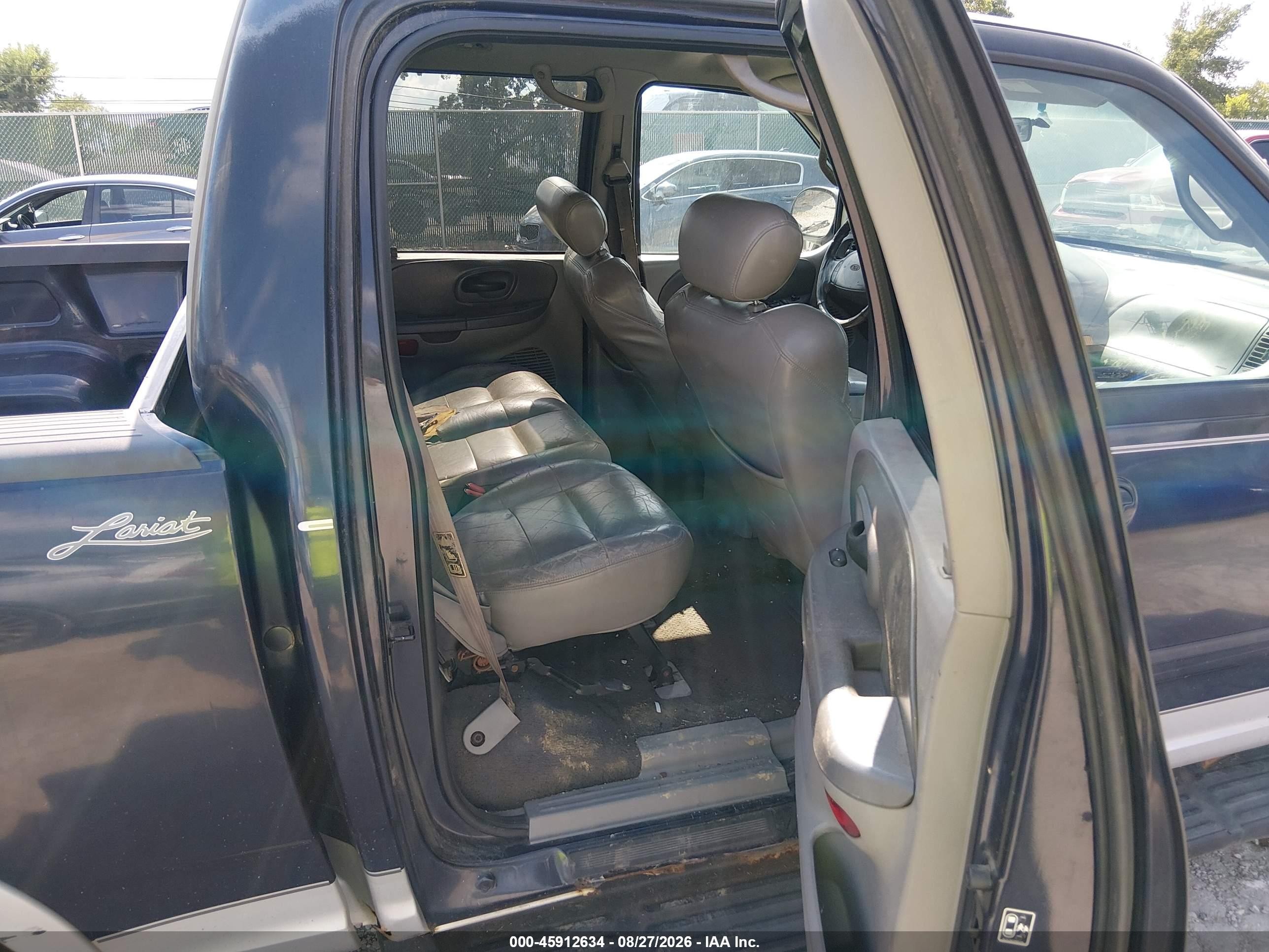 2001 Ford F-150 King Ranch Edition/lariat/xlt Blue vin: 1FTRW08L81KF96016