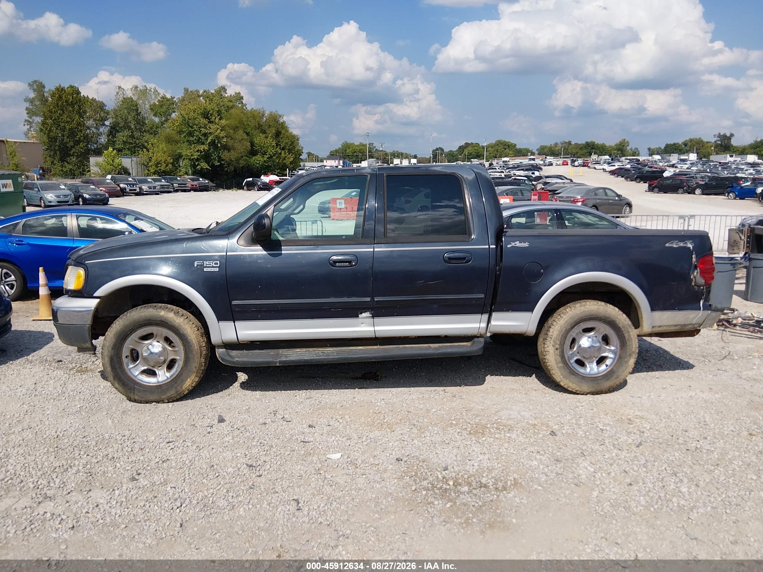 2001 Ford F-150 King Ranch Edition/lariat/xlt Blue vin: 1FTRW08L81KF96016