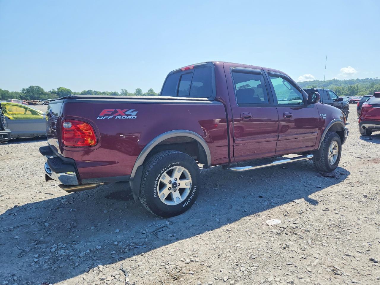 2003 Ford F150 Supercrew Maroon vin: 1FTRW08L83KA53252
