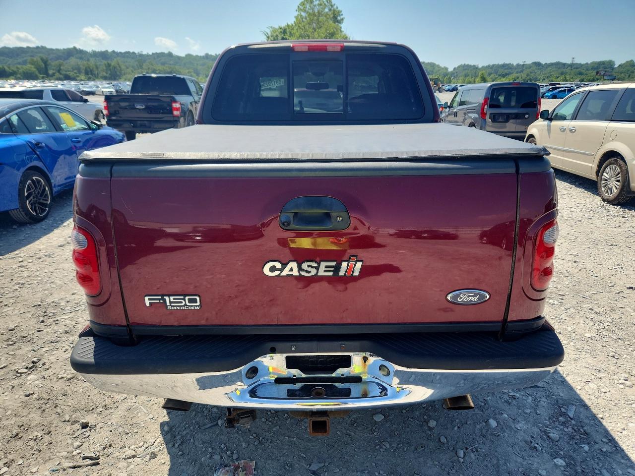 2003 Ford F150 Supercrew Maroon vin: 1FTRW08L83KA53252