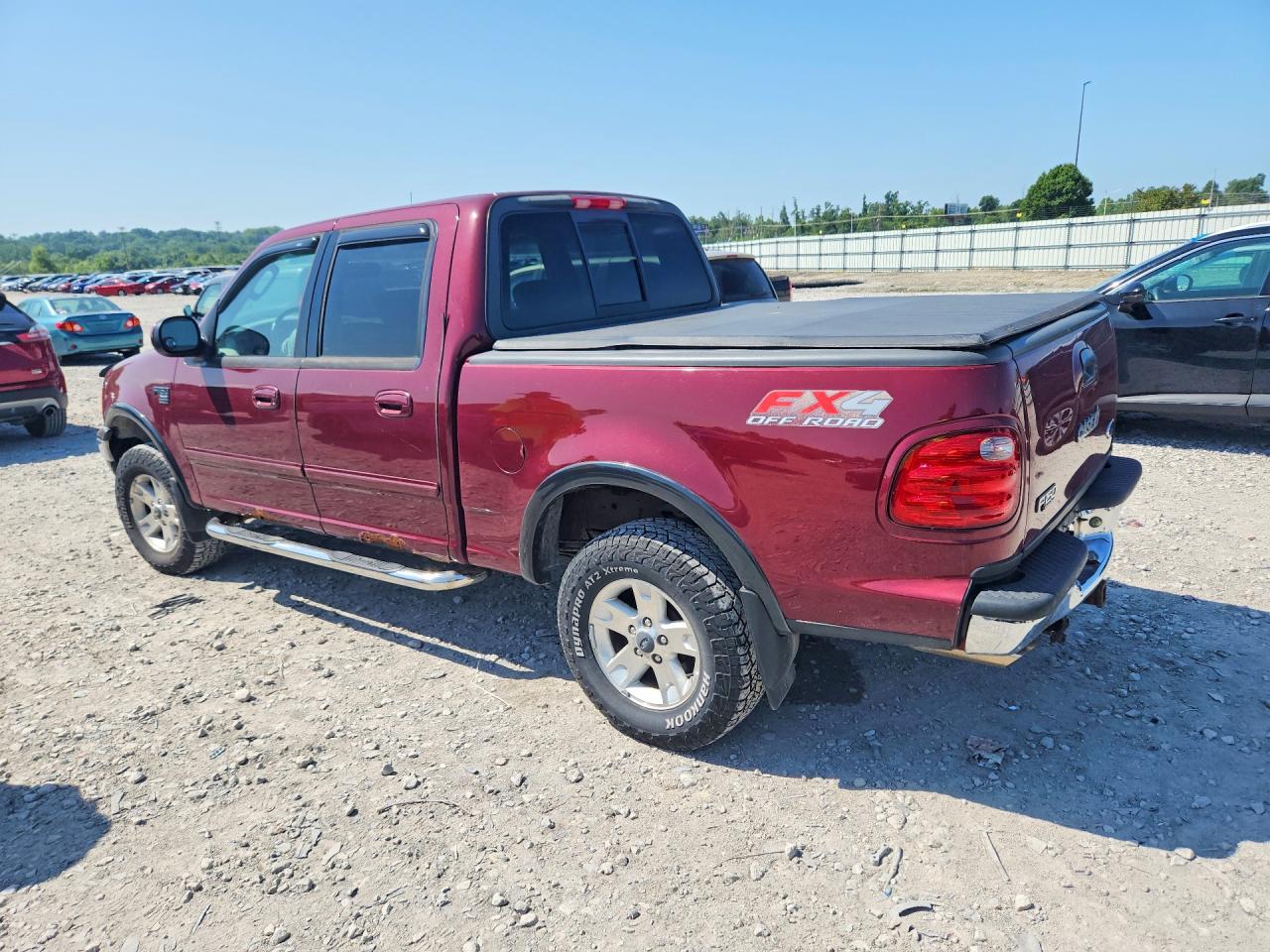 2003 Ford F150 Supercrew Maroon vin: 1FTRW08L83KA53252