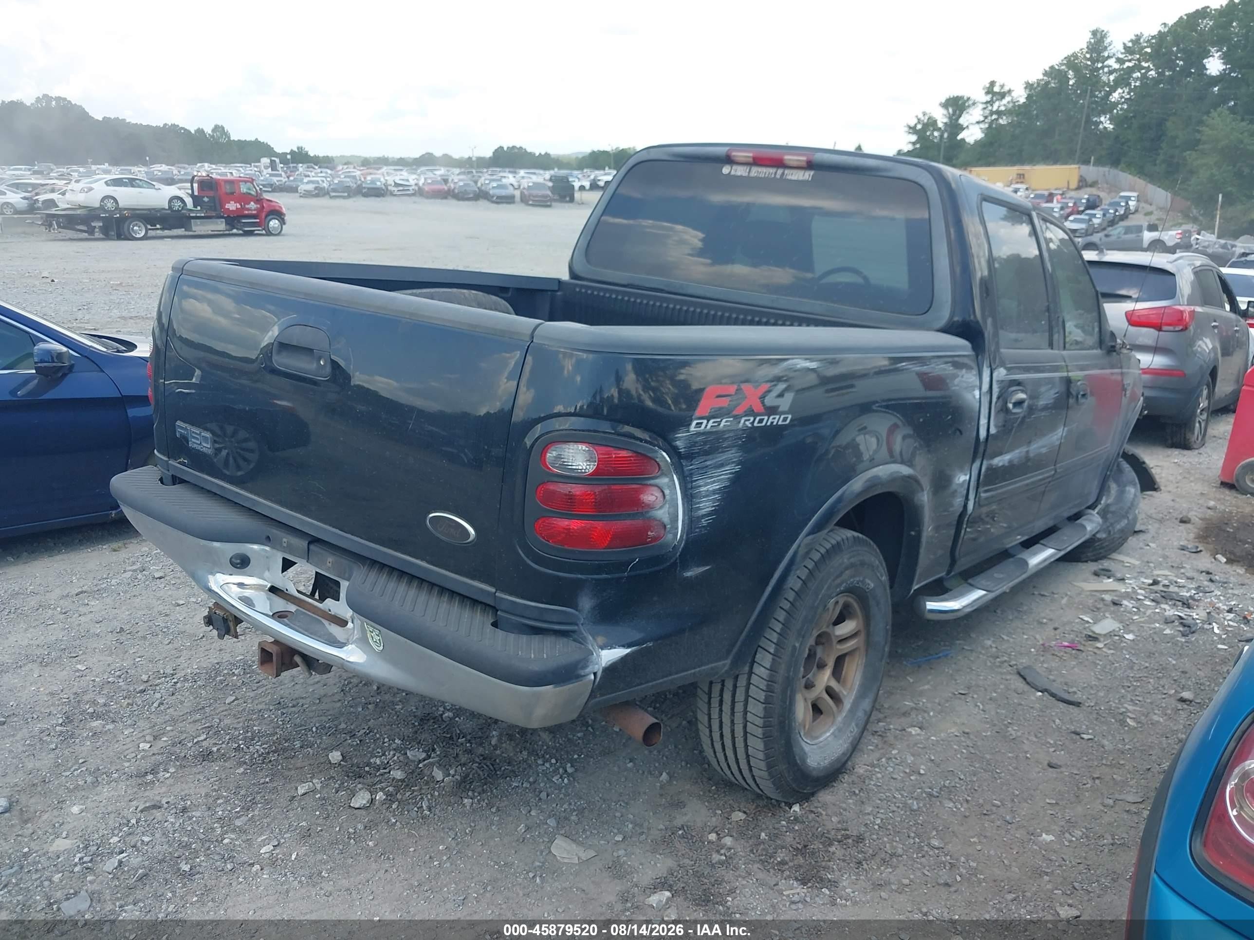 2003 Ford F-150 Lariat/xlt Black vin: 1FTRW08L83KB72029