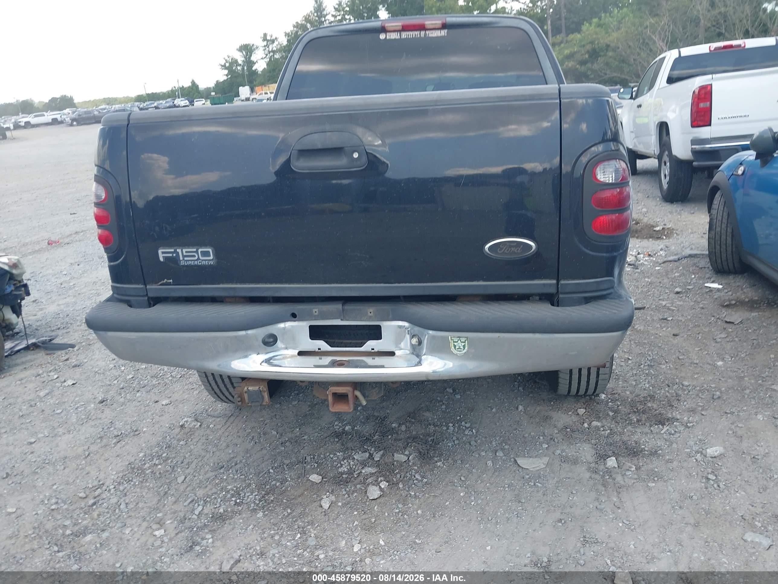 2003 Ford F-150 Lariat/xlt Black vin: 1FTRW08L83KB72029