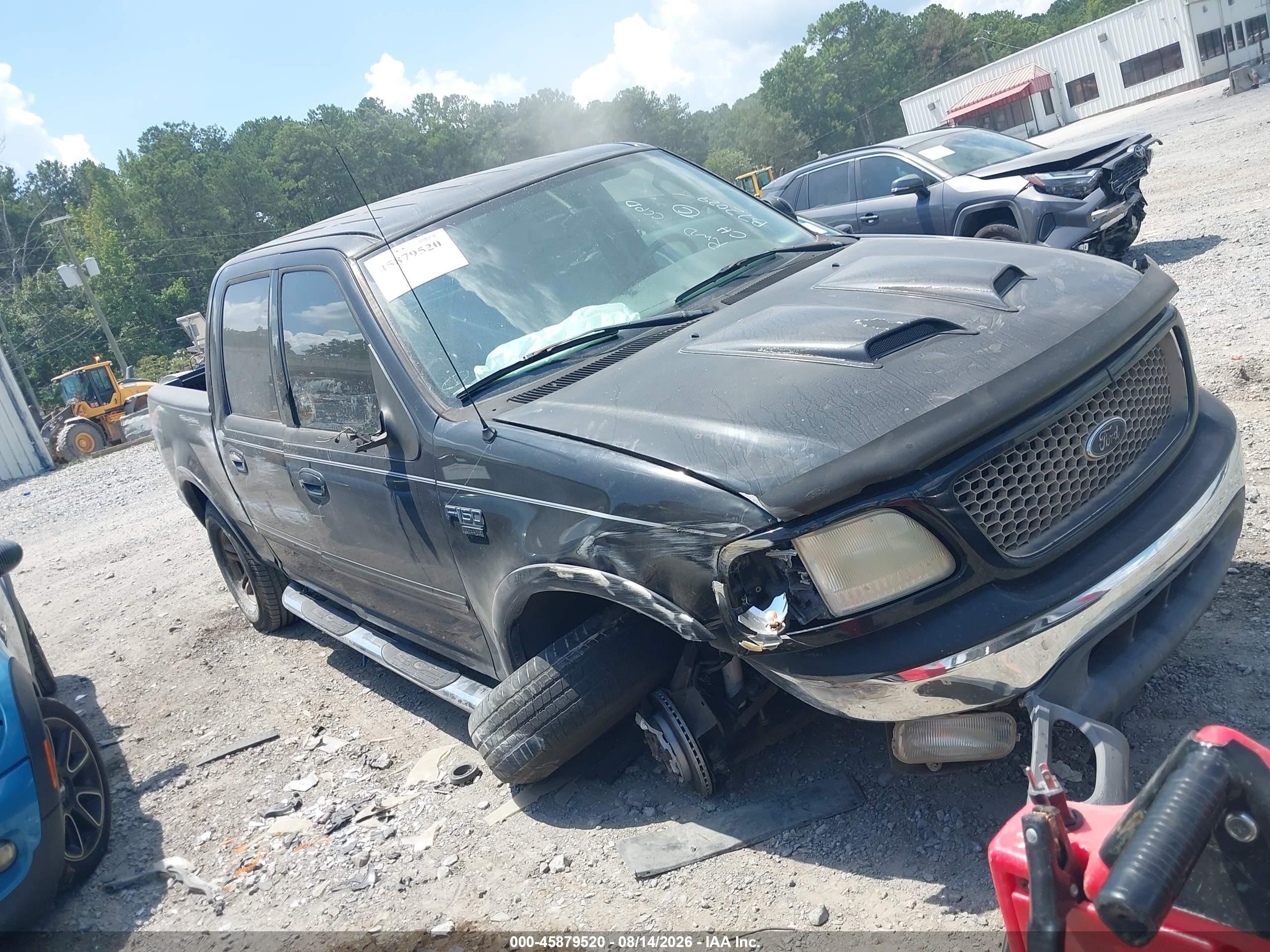 2003 Ford F-150 Lariat/xlt Black vin: 1FTRW08L83KB72029