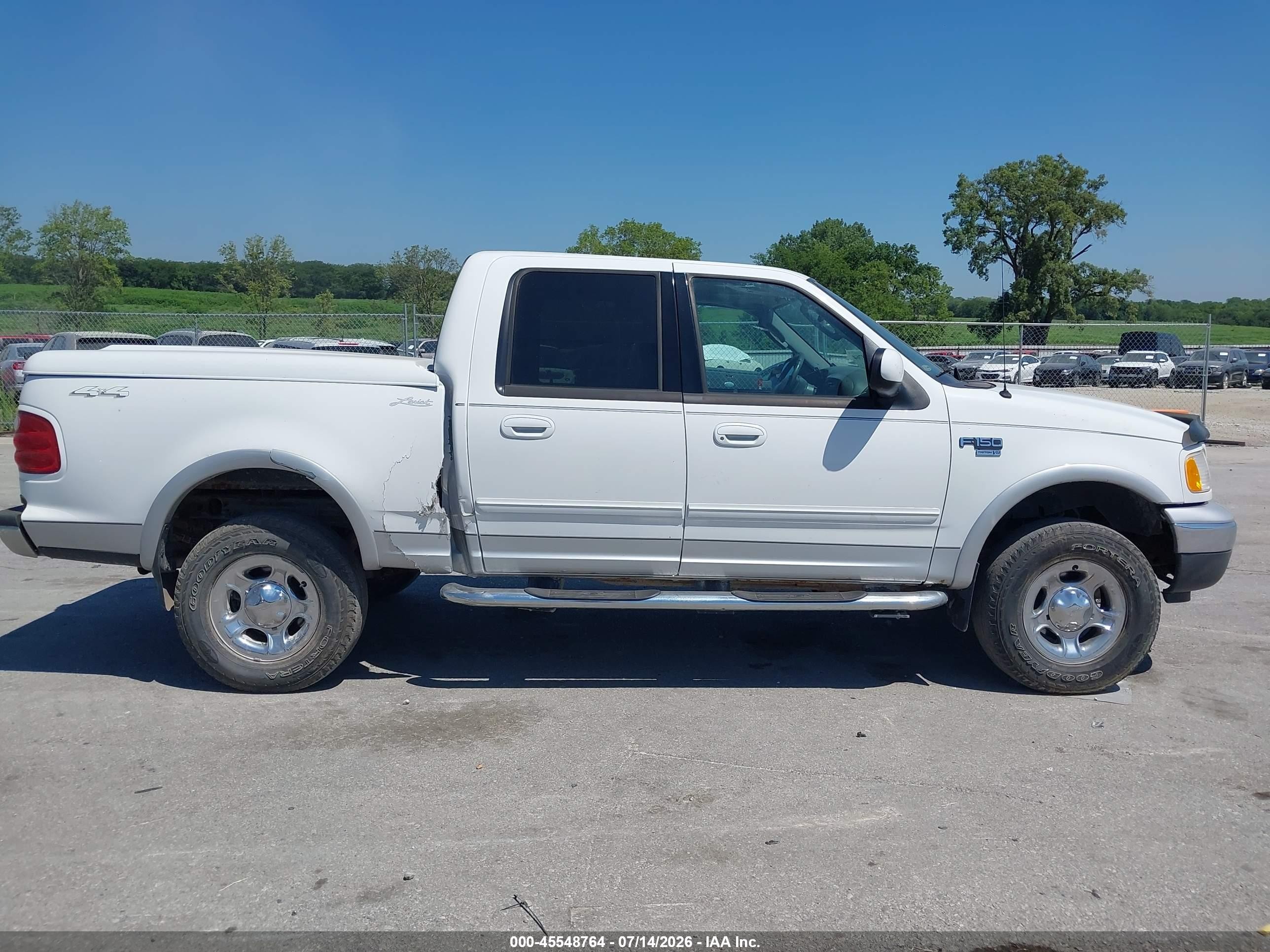 2003 Ford F-150 Lariat/xlt White vin: 1FTRW08L83KC01447