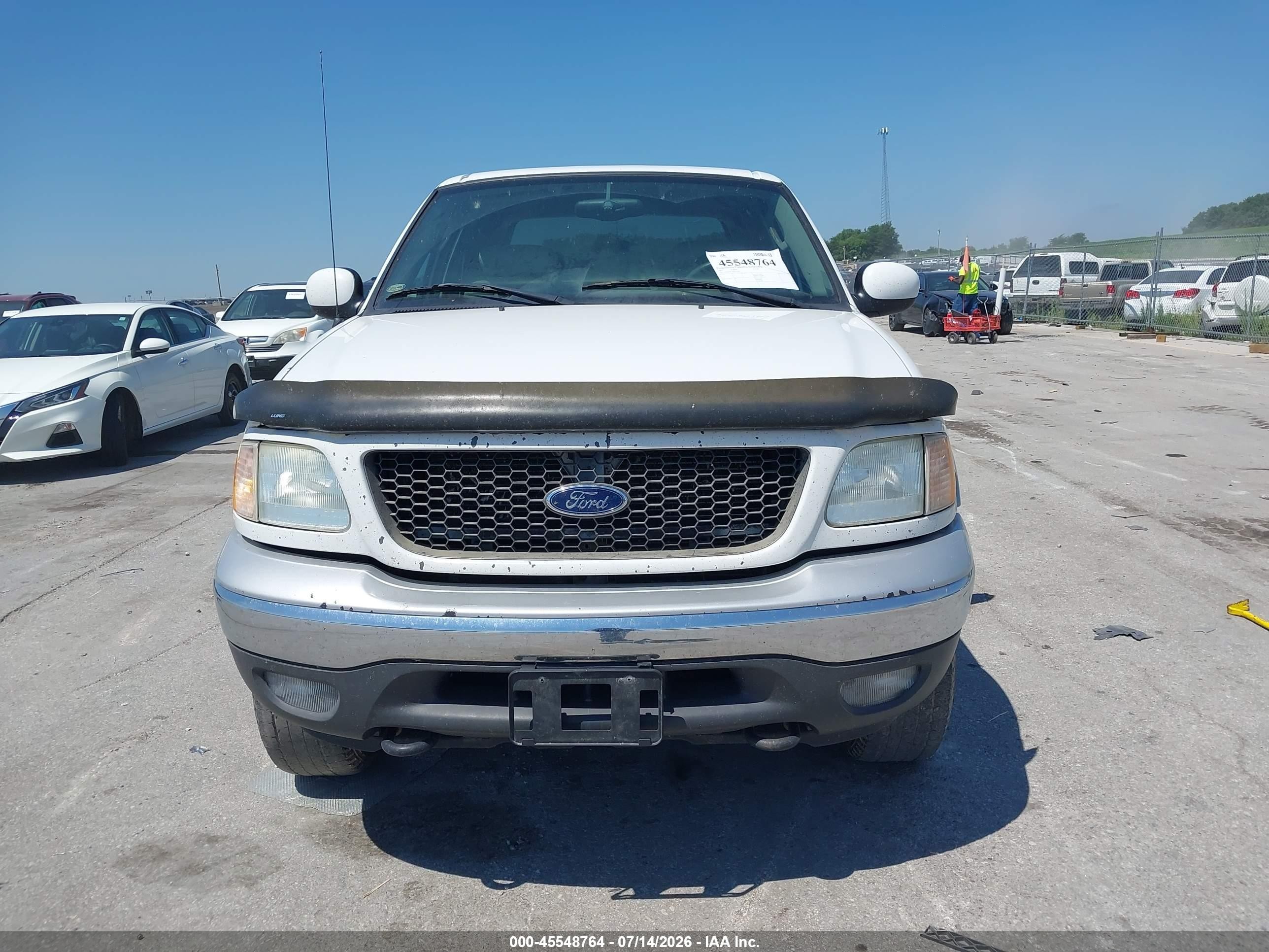 2003 Ford F-150 Lariat/xlt White vin: 1FTRW08L83KC01447