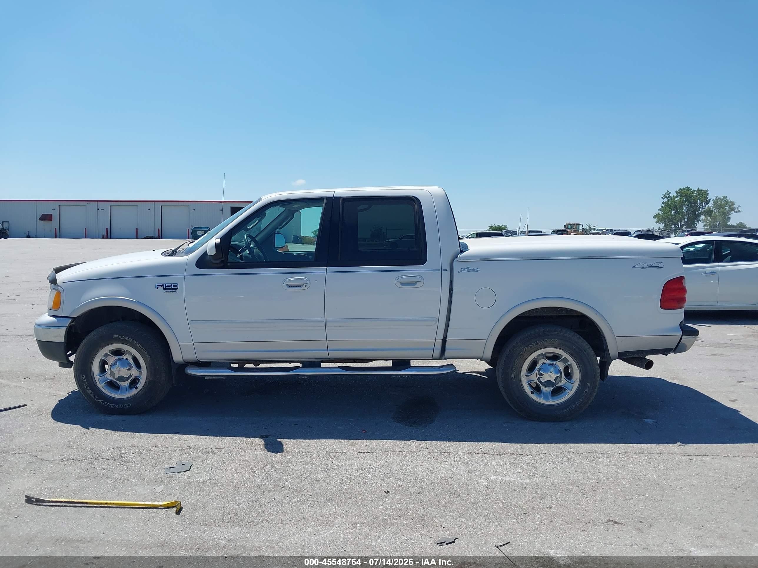 2003 Ford F-150 Lariat/xlt White vin: 1FTRW08L83KC01447