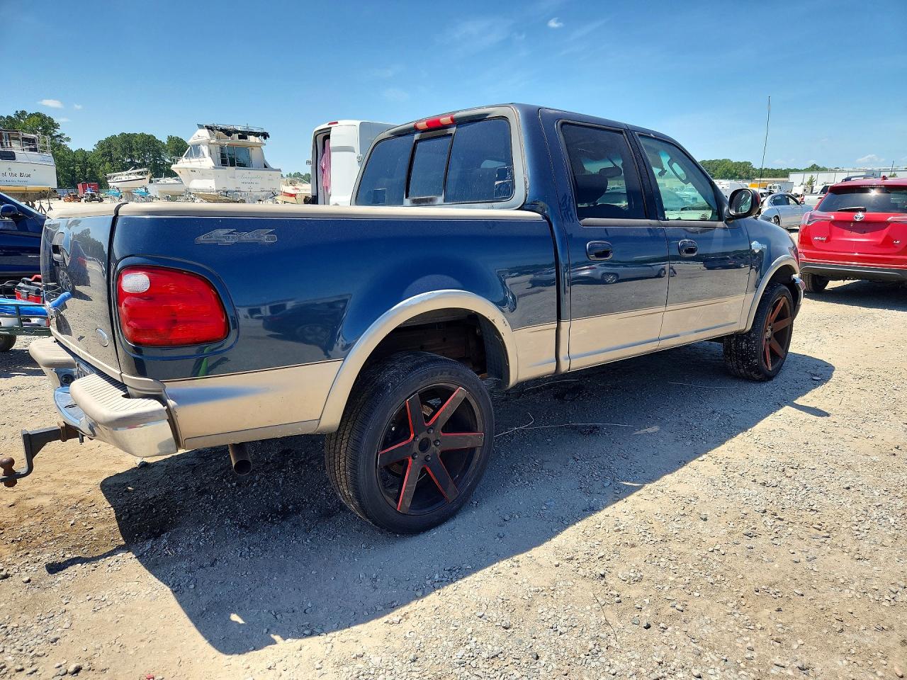 2003 Ford F150 Supercrew Blue vin: 1FTRW08L83KC23559
