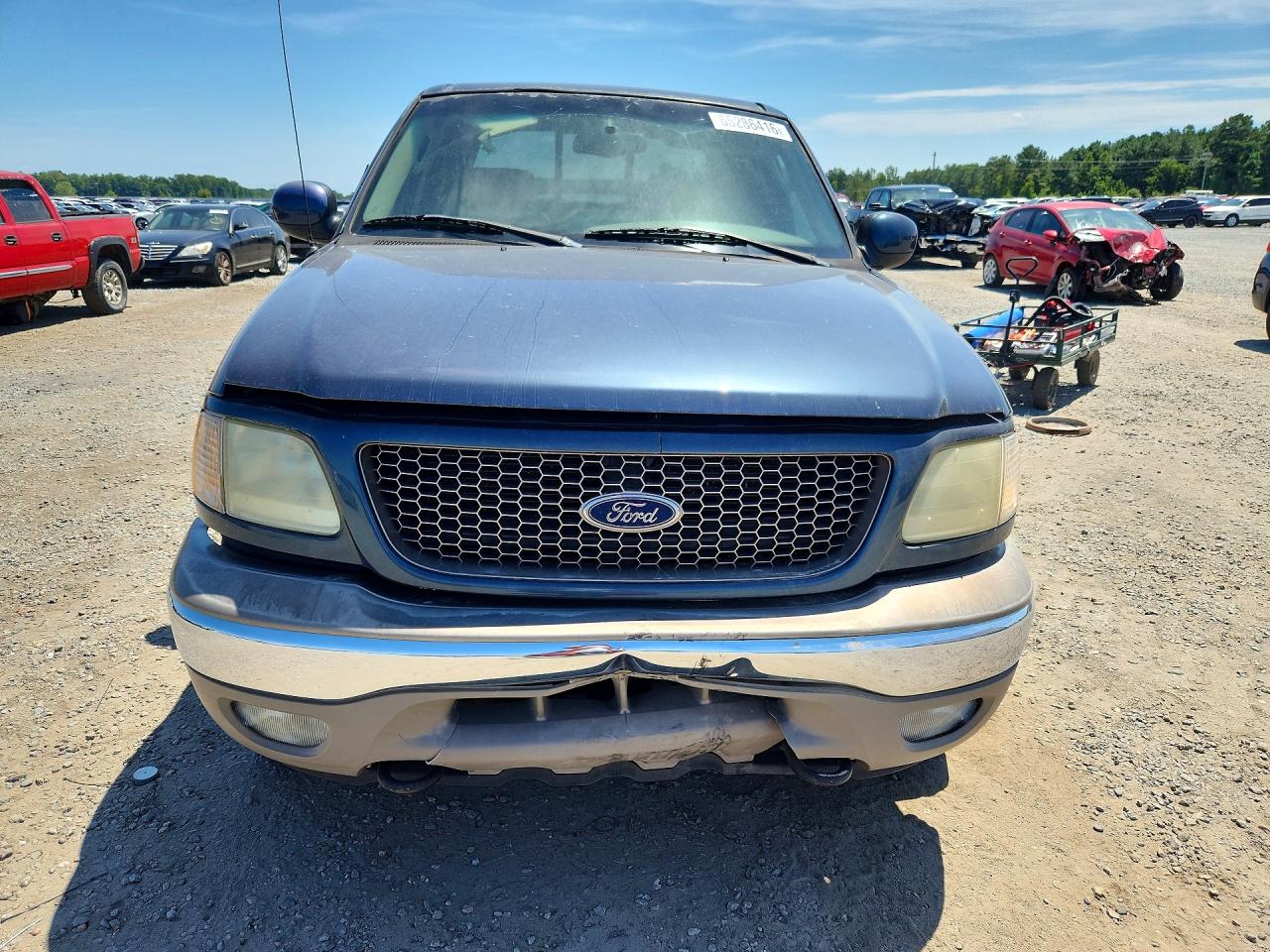 2003 Ford F150 Supercrew Blue vin: 1FTRW08L83KC23559