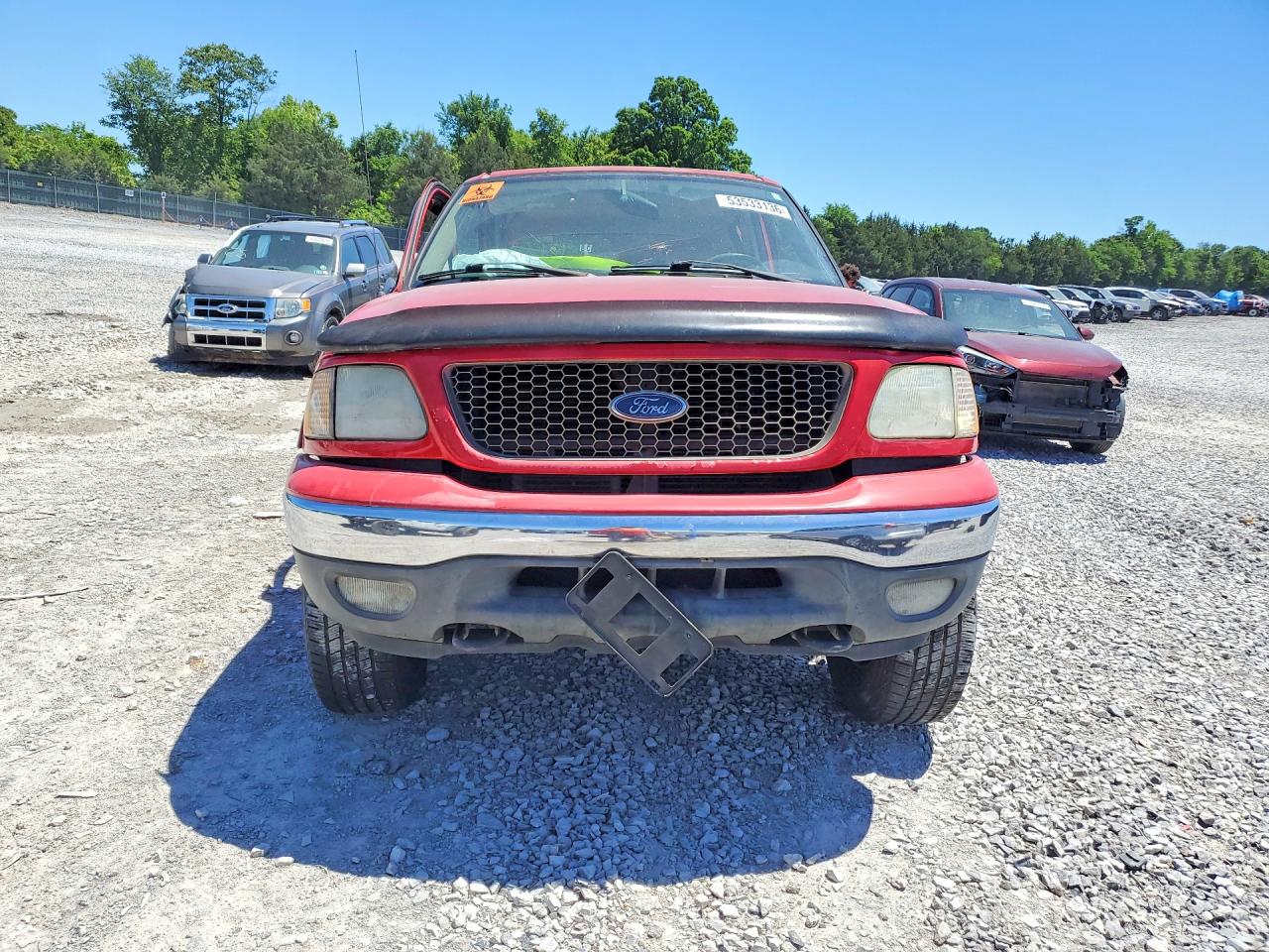 2003 Ford F150 Supercrew Red vin: 1FTRW08L83KD32703