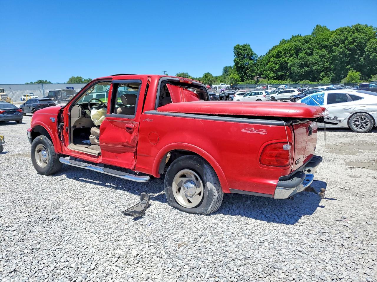 2003 Ford F150 Supercrew Red vin: 1FTRW08L83KD32703